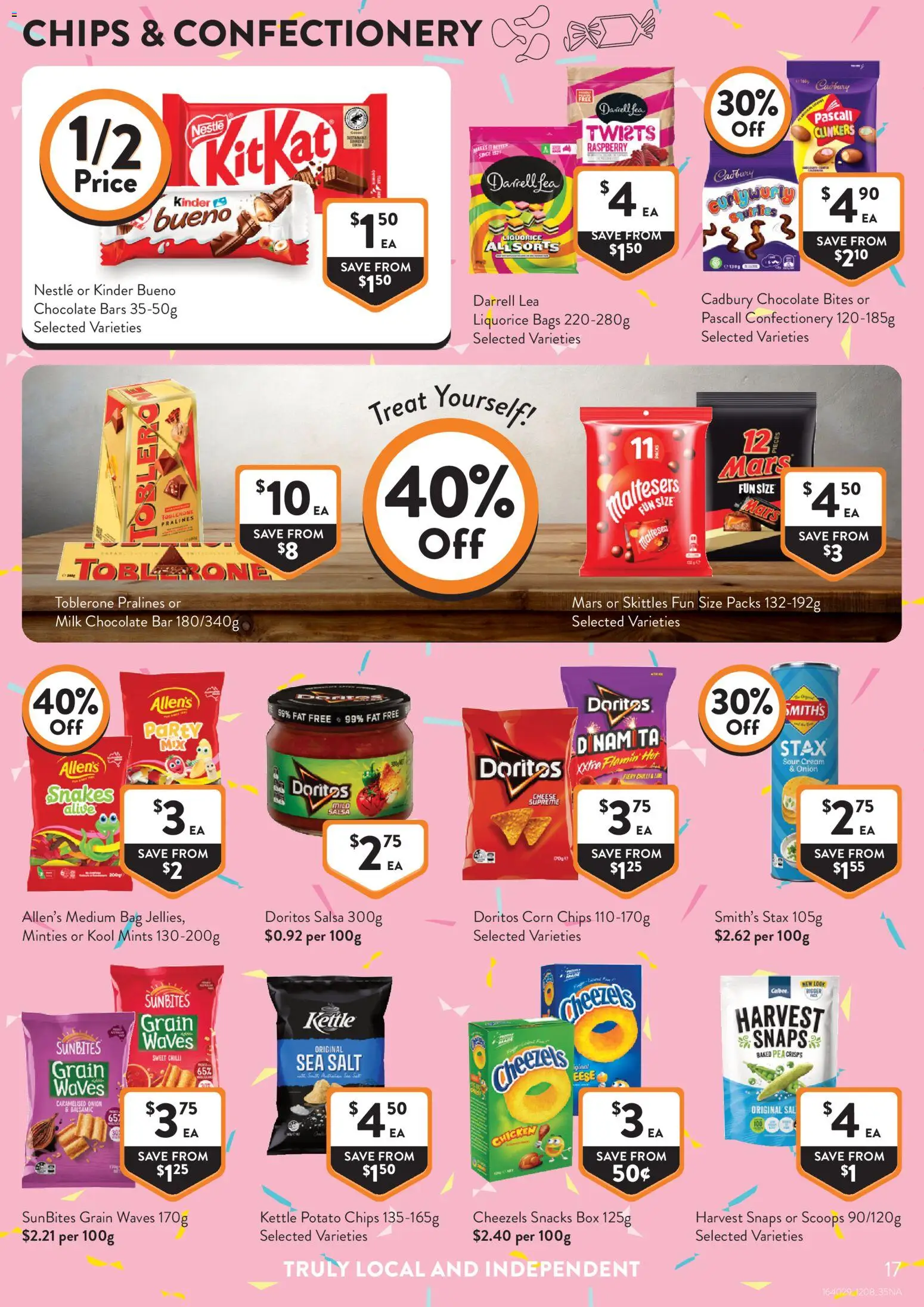 Foodworks catalogue - valid from 12/08/2026 | Page: 17 | Products: Milk, Chocolate, Salsa, Chocolate bar