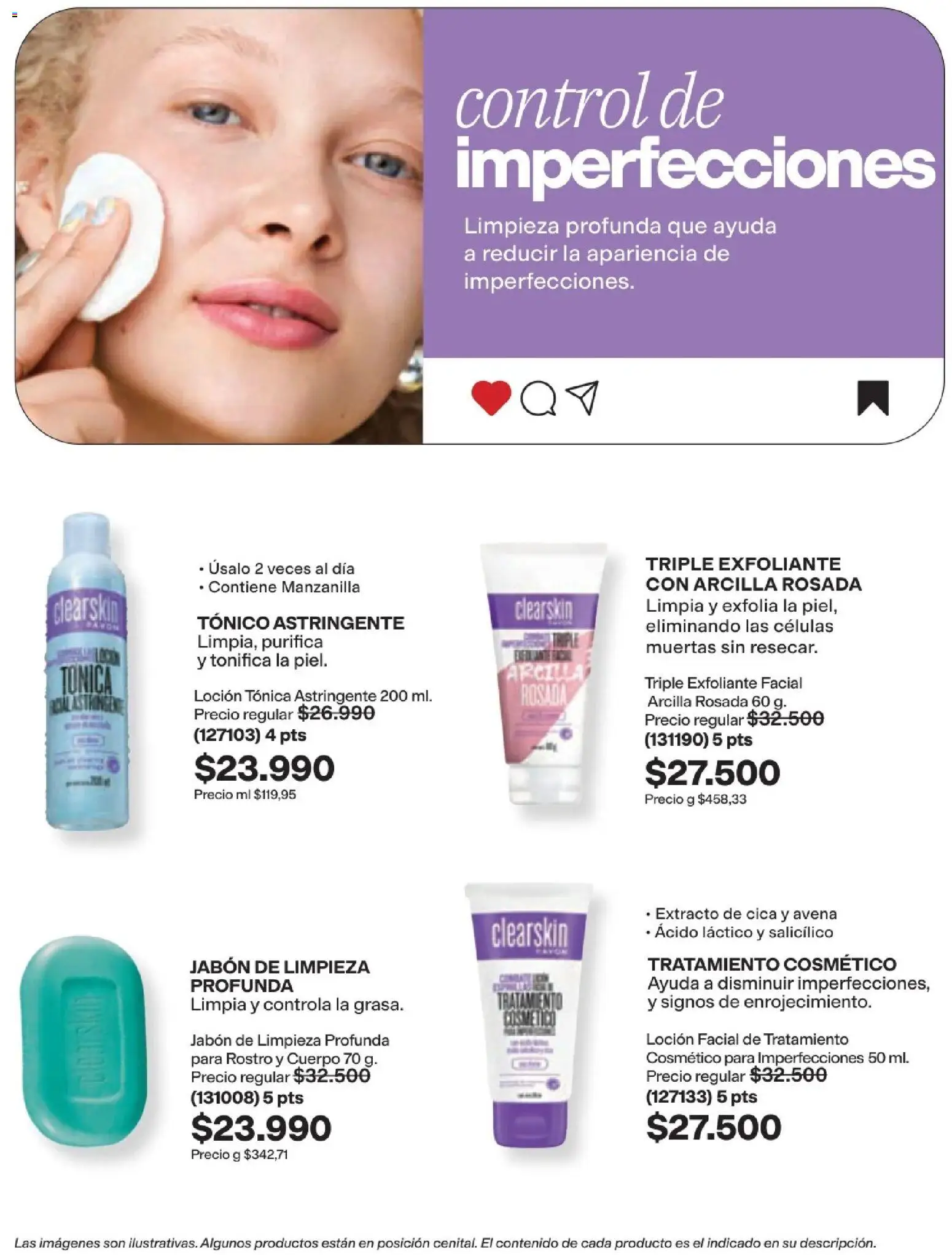 Avon revista - valida desde el 19/09/2026 | Página: 114 | Productos: Exfoliante facial, Avena, Loción, Jabón