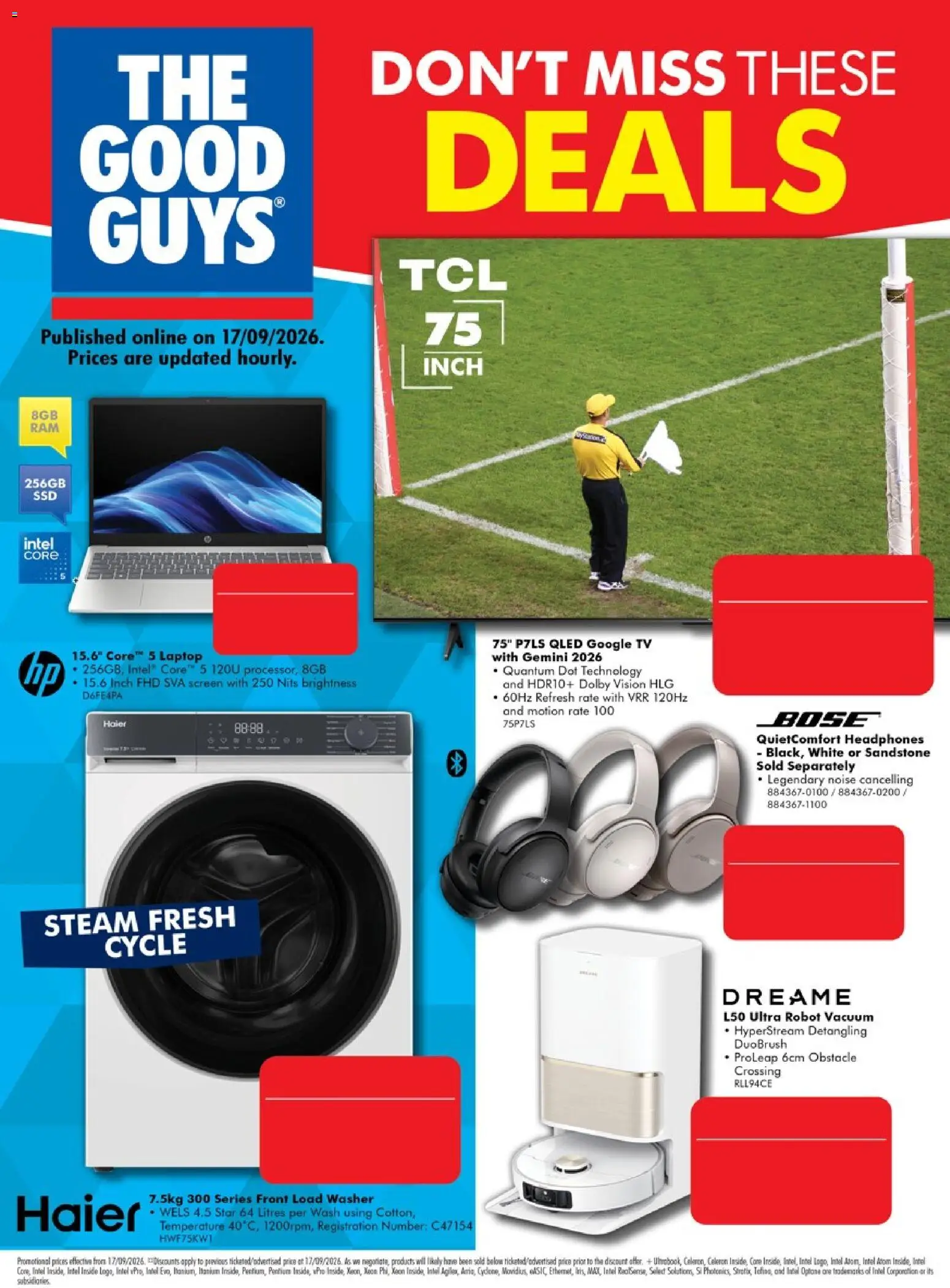 The Good Guys catalogue - valid from 16/09/2026 | Page: 16 | Products: Tv, Headphones, Washer, Screen