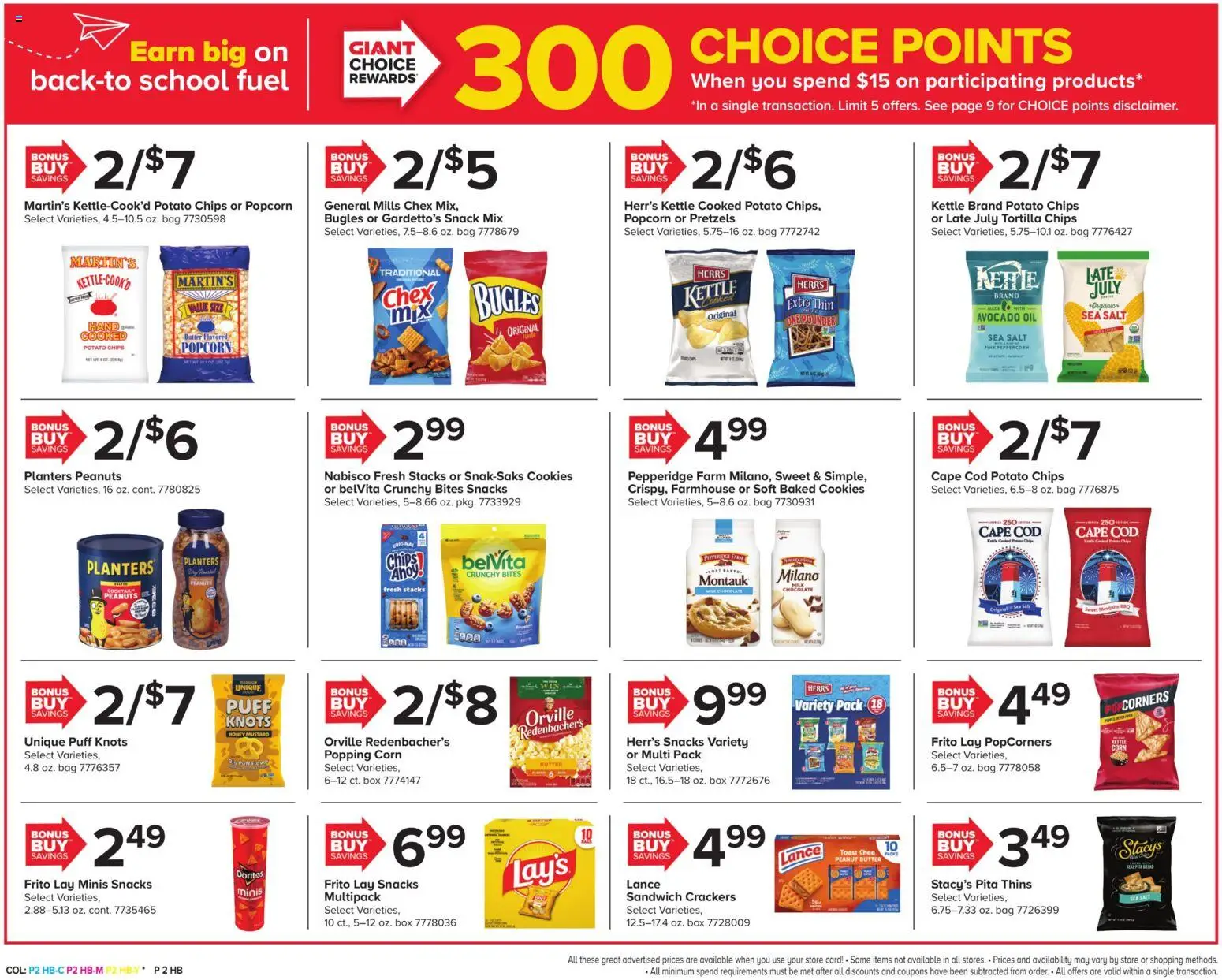 Giant Weekly Ad - valid from 07/10/2026 | Page: 2 | Products: Corn, Chips, Cookies, Salt
