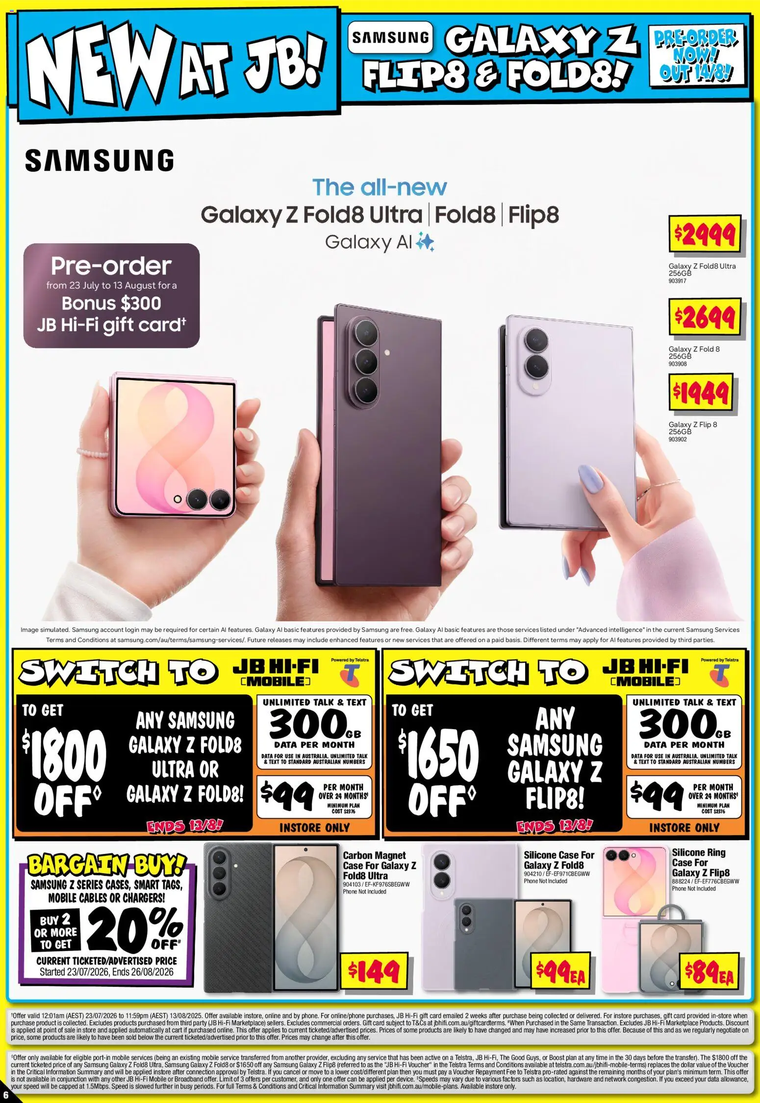 JB Hi-Fi catalogue - valid from 30/07/2026 | Page: 6 | Products: Cart, Phone, Case, Mobile