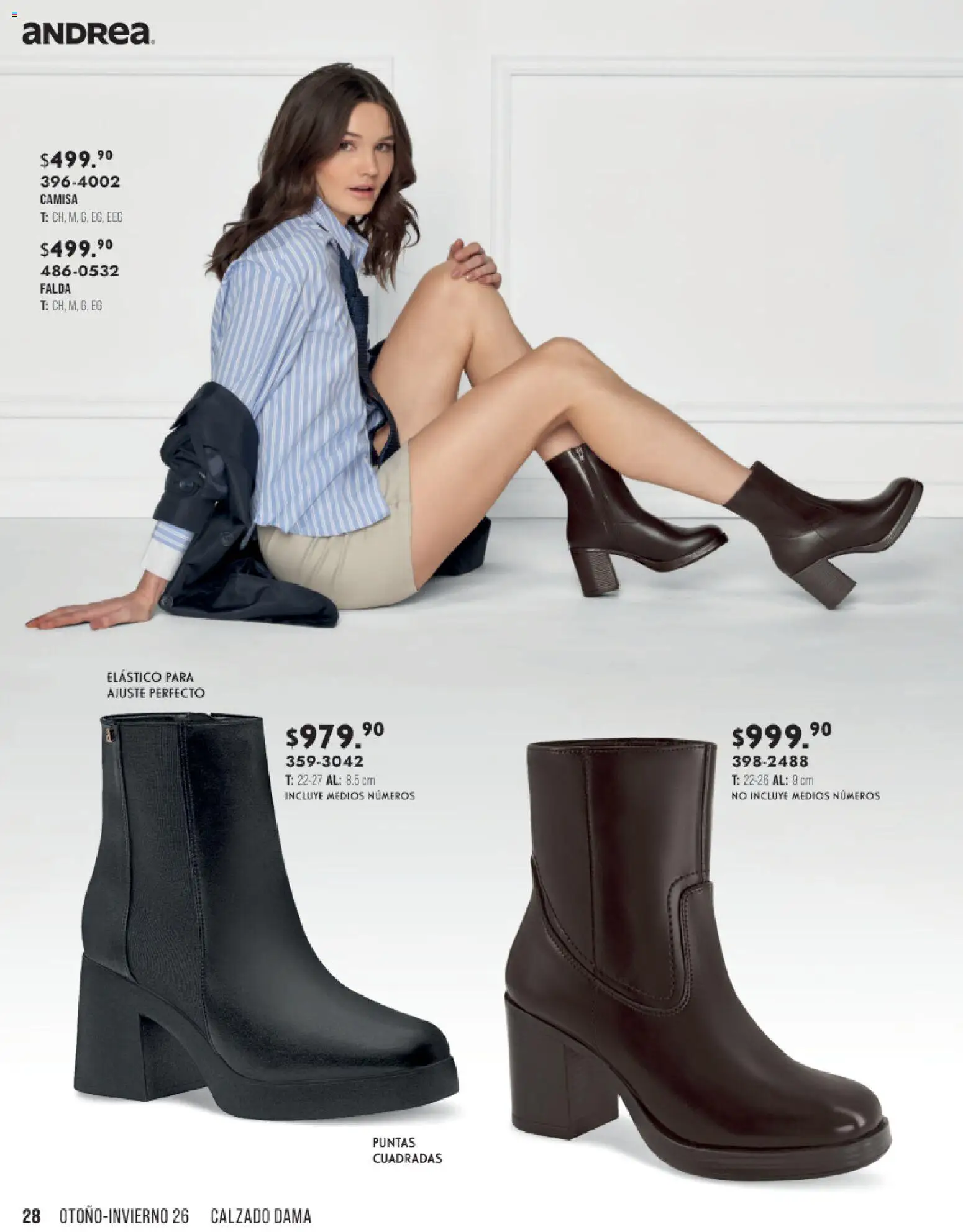 Nuevas ofertas de Andrea válidas en toda la República Mexicana desde el 23/08/2026. ¡Encuentra las mejores ofertas en Andrea catálogo Otoño Invierno! | Página: 28