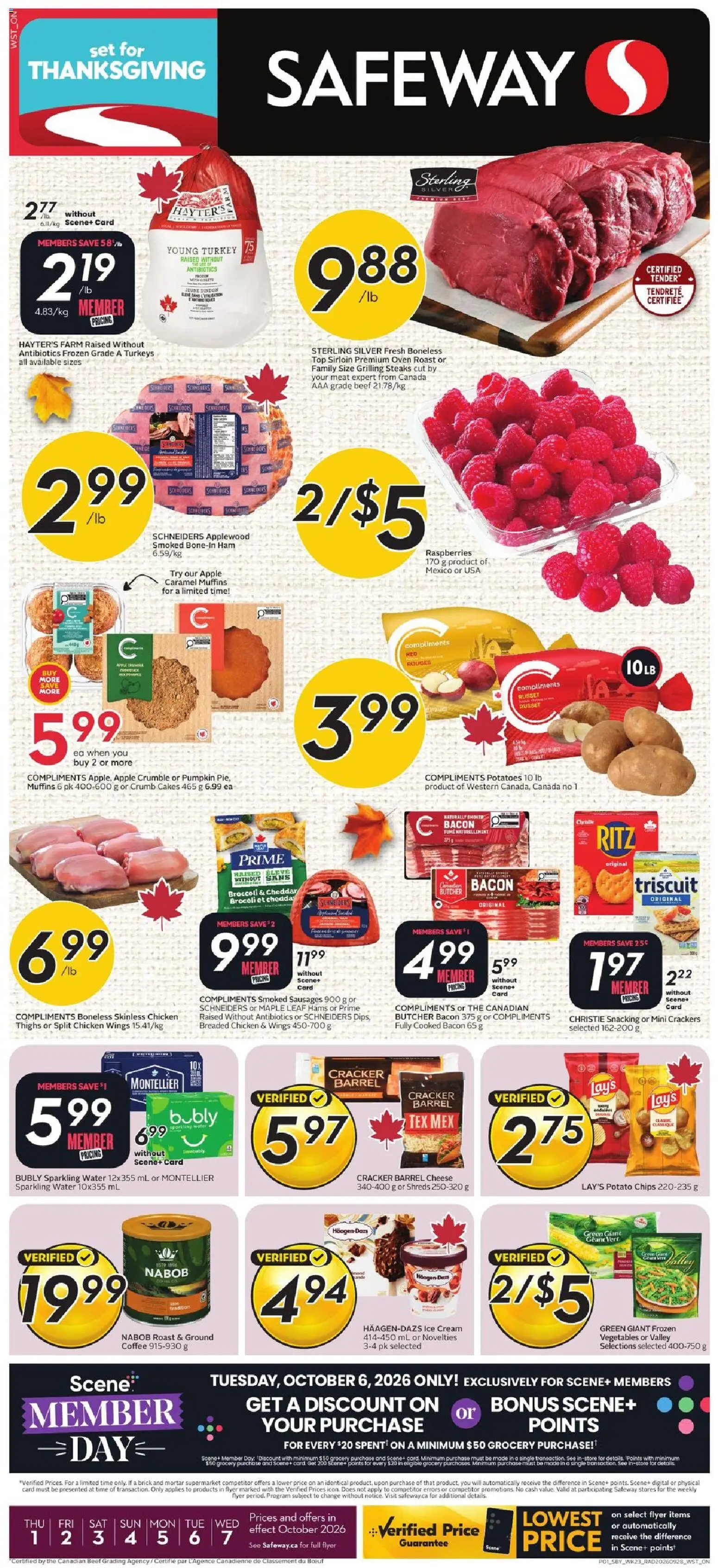 Safeway flyer valid from Oct 1, 2026 | Page: 1