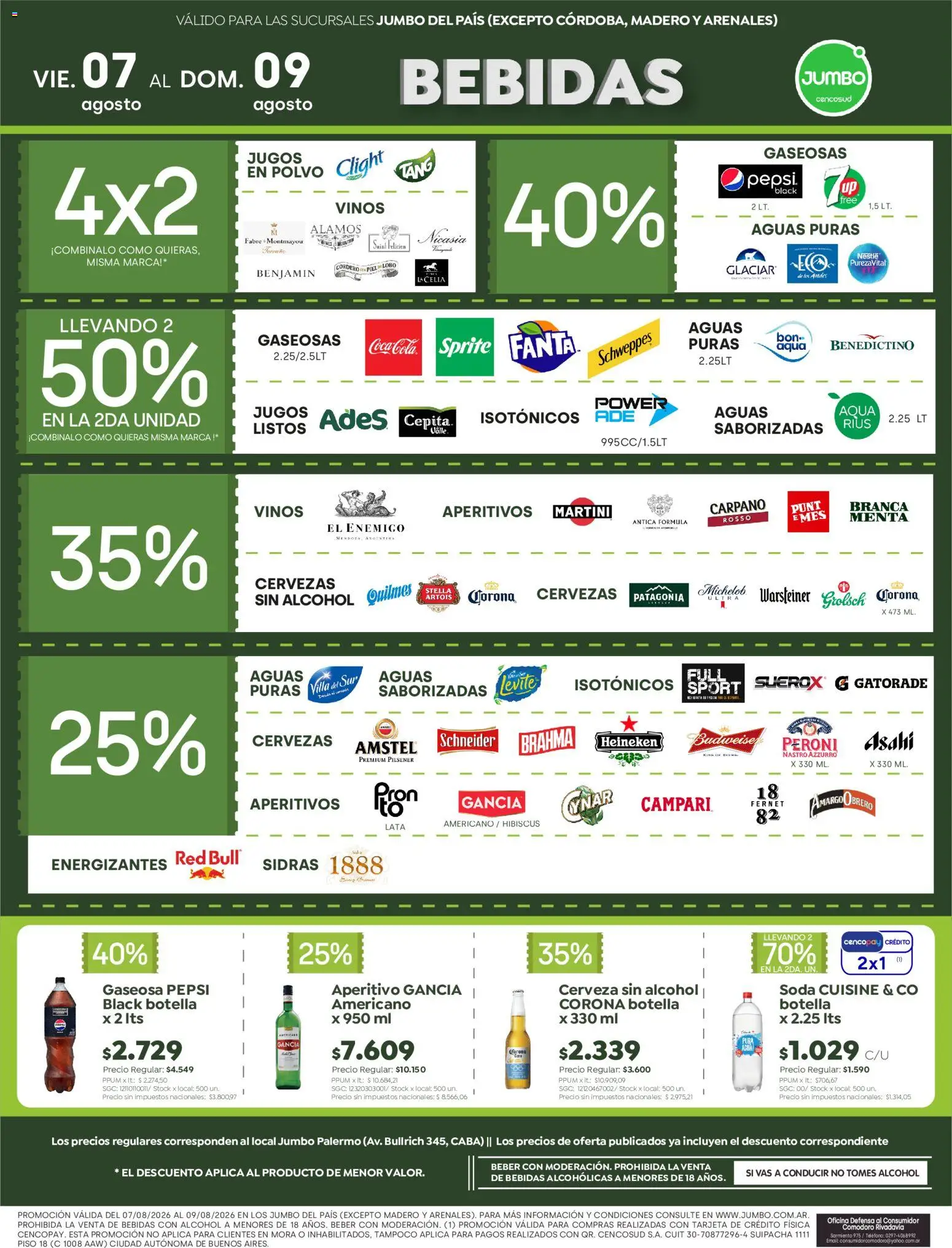 Jumbo - Ofertas Bs As │ válido desde el 07/08/2026 | Página: 5 | Productos: Pepsi, Martini, Cordero, Polvo