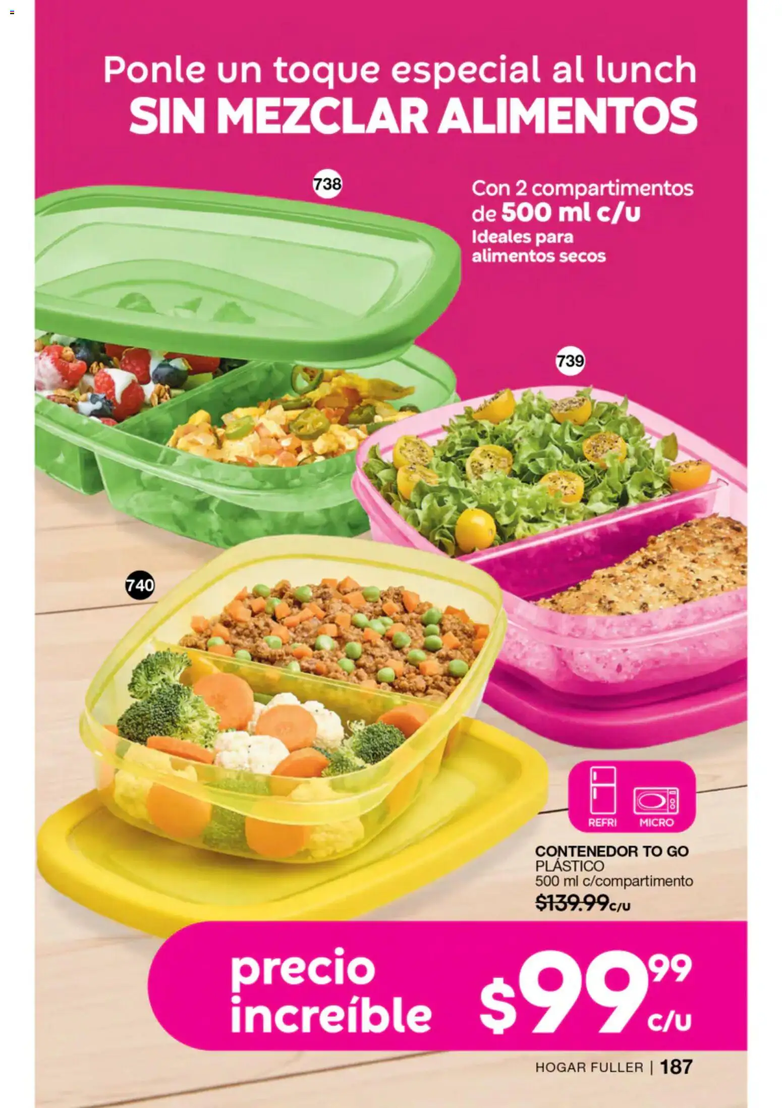 Nuevas ofertas de Fuller válidas en toda la República Mexicana desde el 22/07/2026. ¡Encuentra las mejores ofertas en Fuller campaña 8 2026! | Página: 173 | Productos: Contenedor