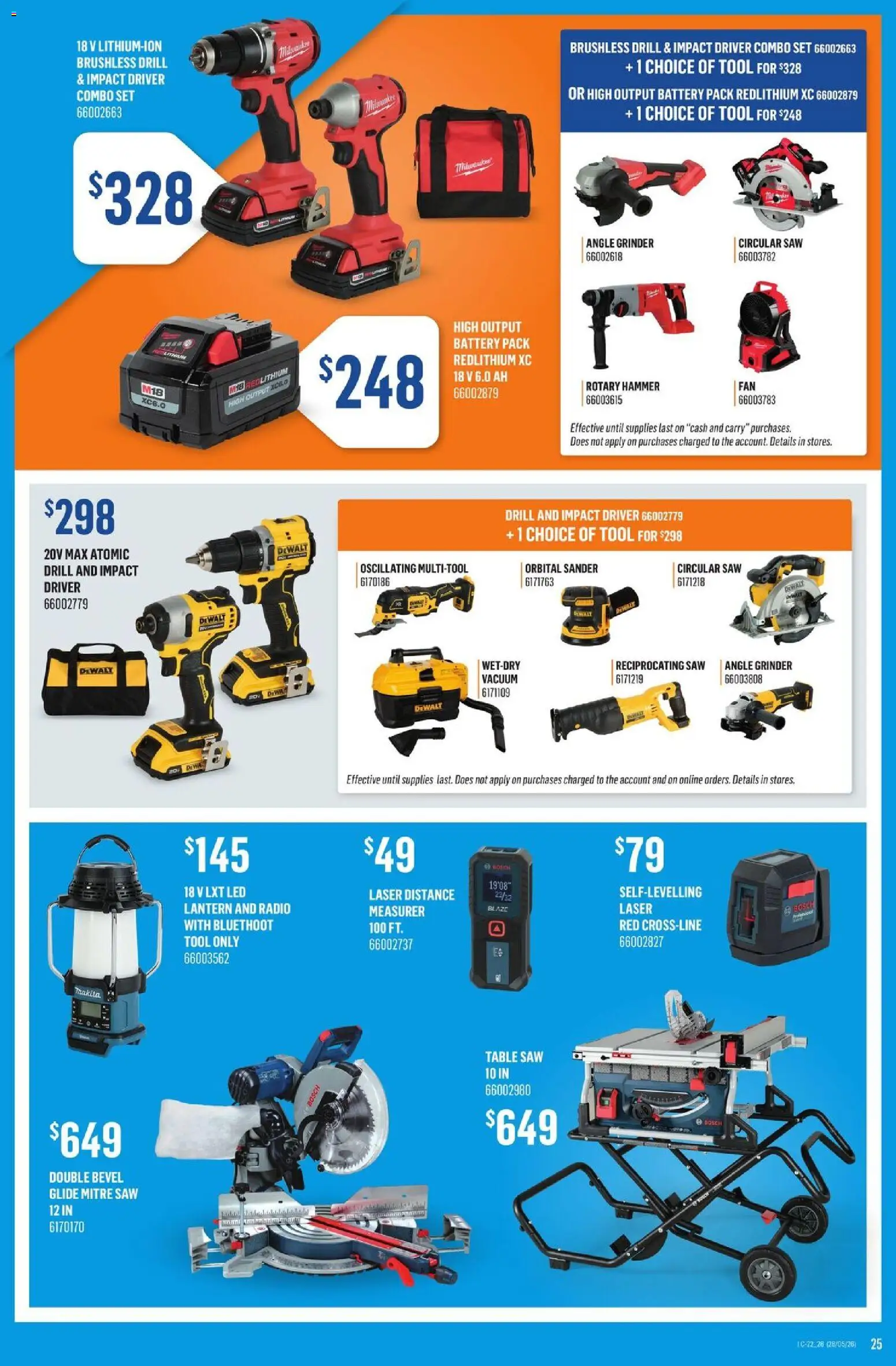 Canac flyer valid from 28.05.2026 | Page: 25 | Products: Radio, Grinder, Table, Battery