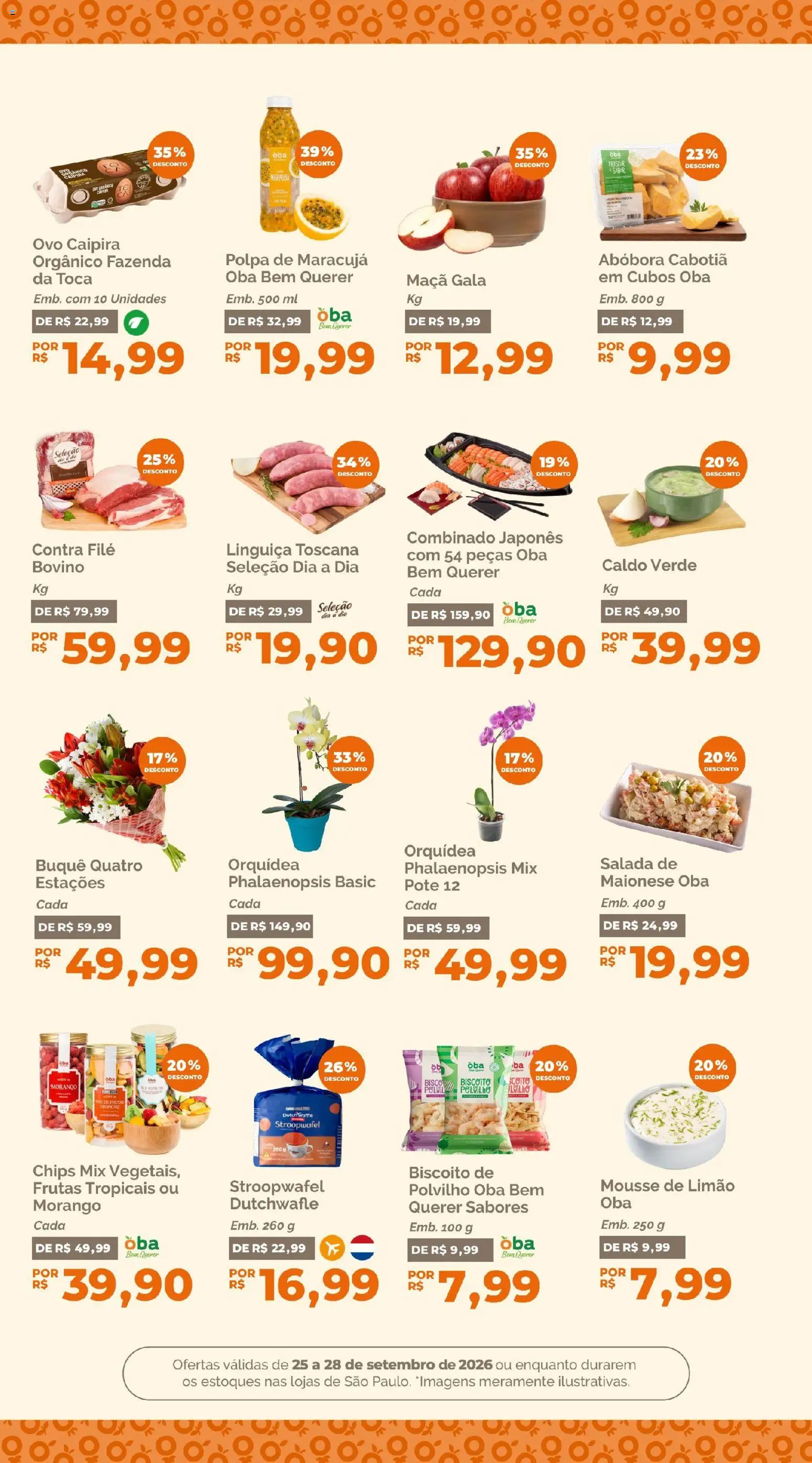 Oba Hortifruti Folheto - válido de 25/09/2026 | Página: 6 | Produtos: Frutas, Maracujá, Salada, Frutas tropicais