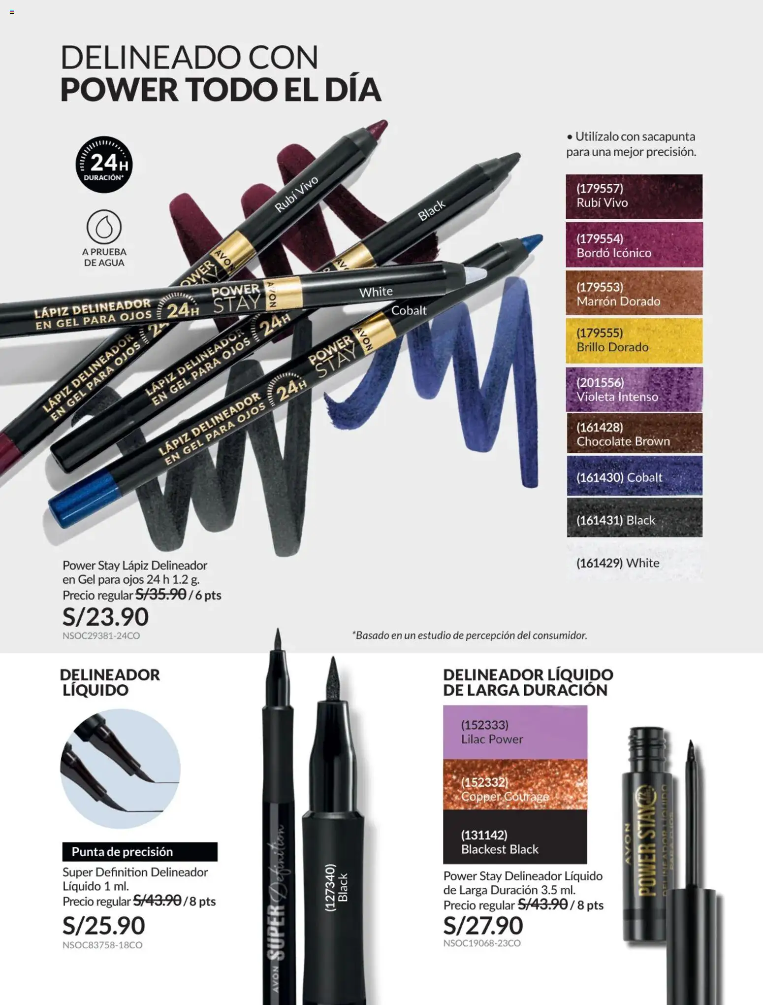 Catálogo Avon válido desde 17.06.2026 | Página: 32 | Productos: Delineador, Chocolate