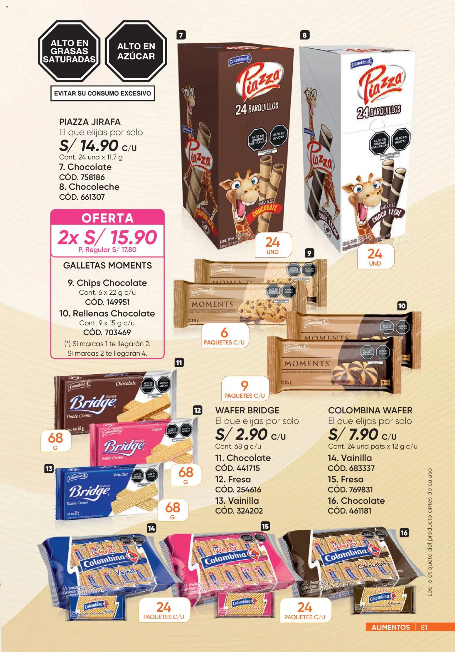 Catálogo Azzorti válido desde 31/08/2026 | Página: 81 | Productos: Vainilla, Chocolate, Crema, Azúcar