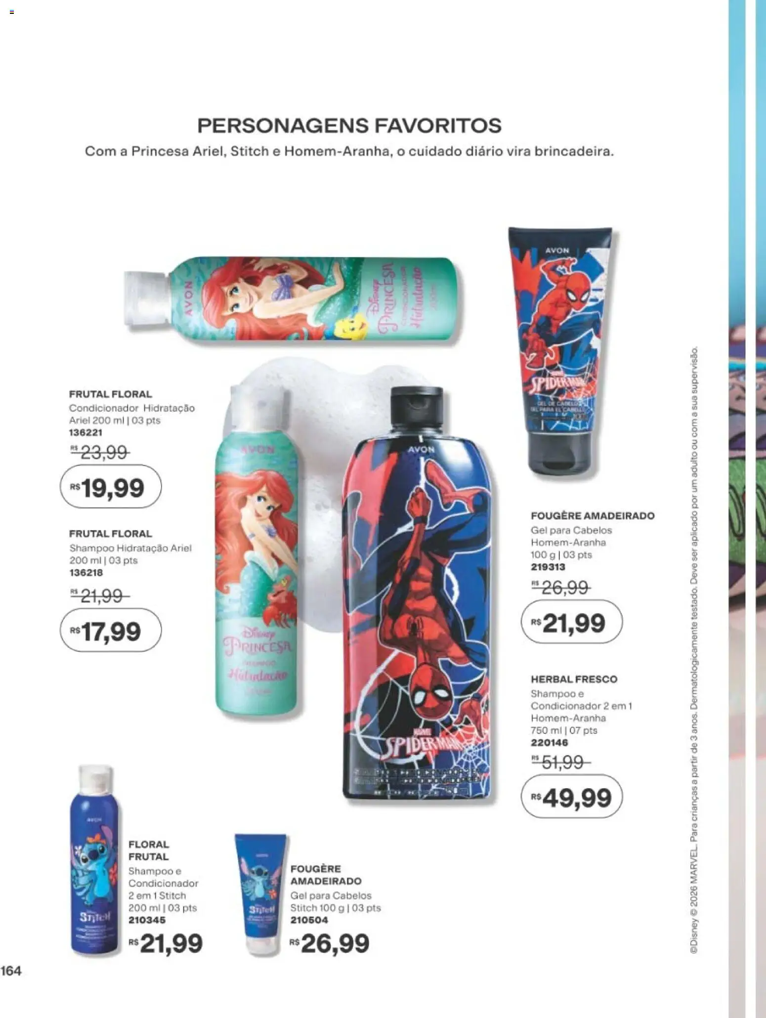 Avon Folheto - válido de 29/06/2026 | Página: 164 | Produtos: Shampoo, Ariel, Condicionador