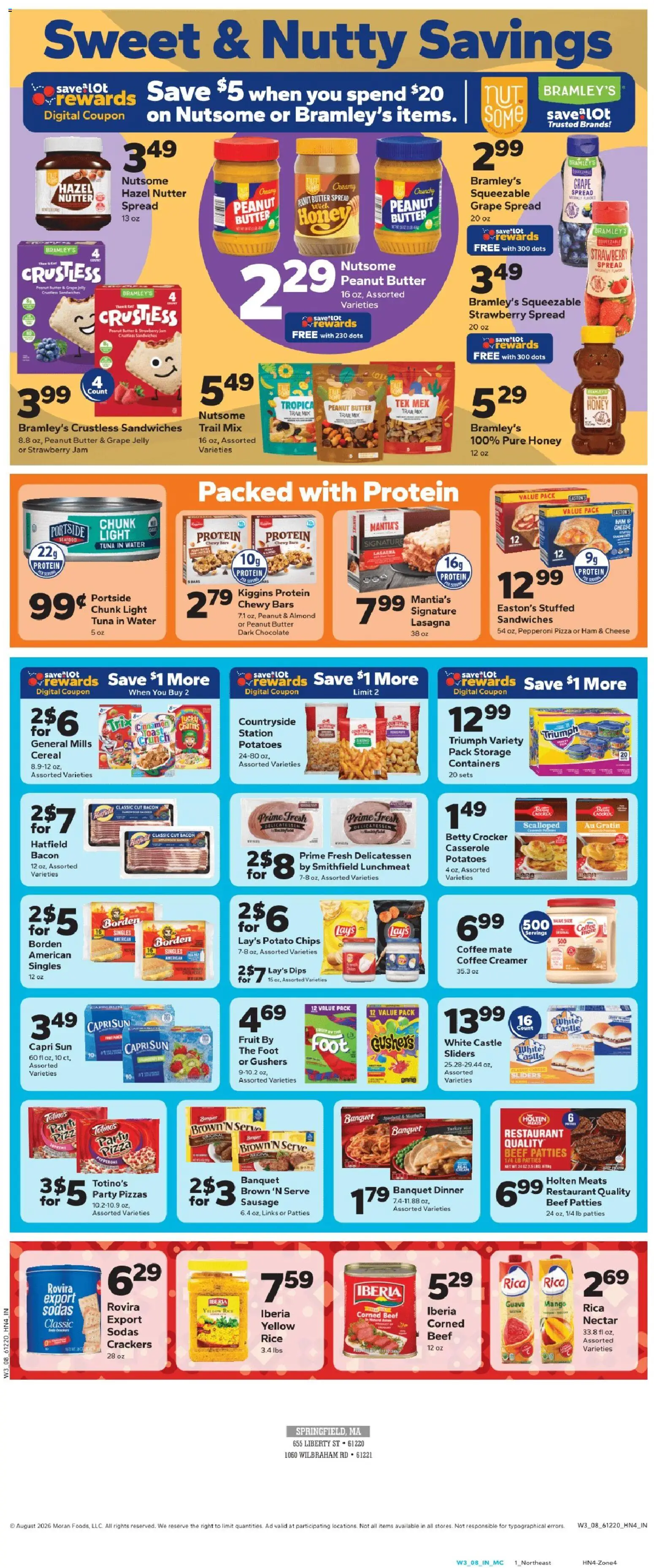 Save a Lot Weekly Ad - valid from 08/19/2026 | Page: 2 | Products: Spread, Cheese, Coffee, Chocolate