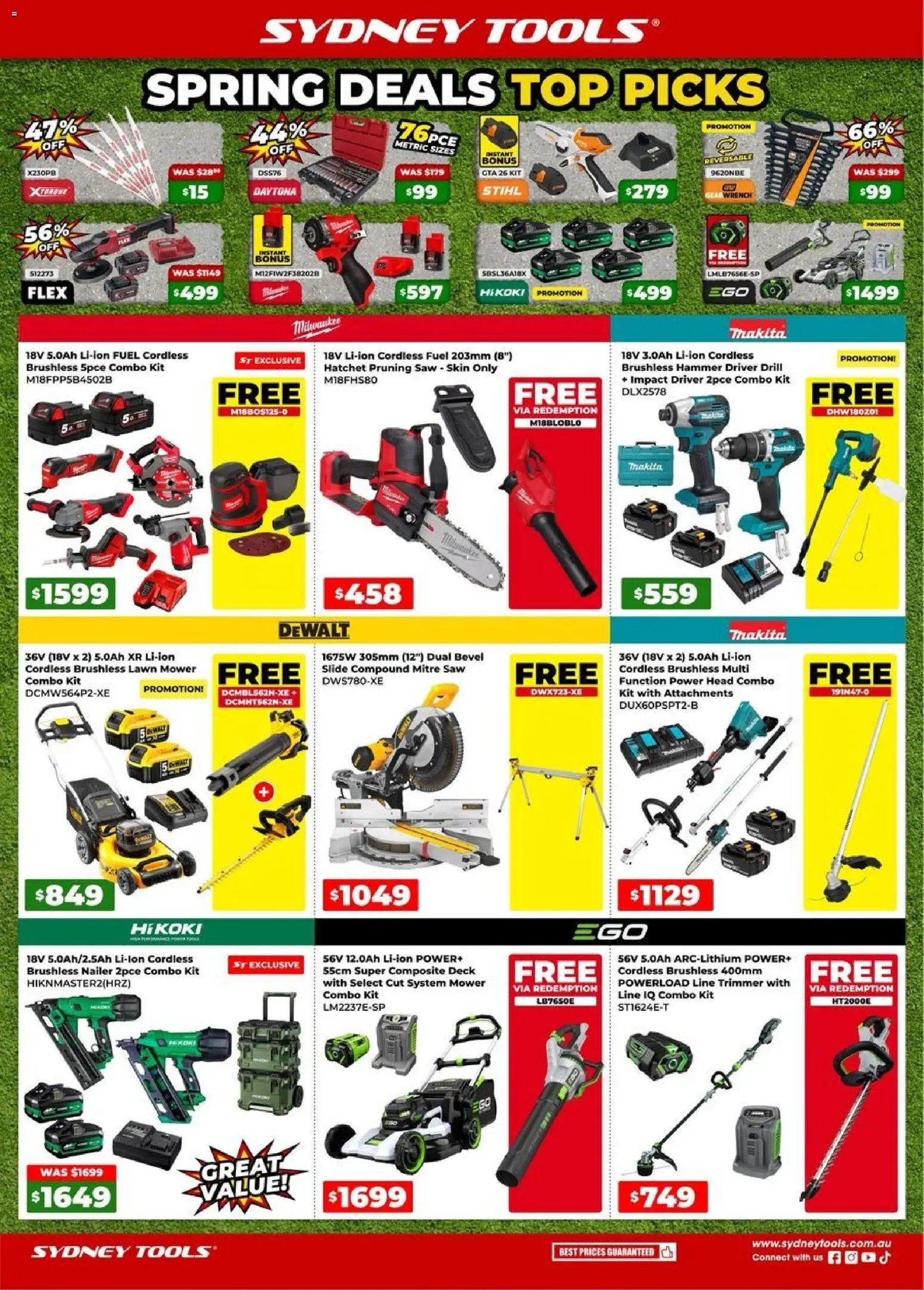 Sydney Tools catalogue - valid from 17/09/2026 | Page: 1 | Products: Lawn mower, Saw, Tools, Mower