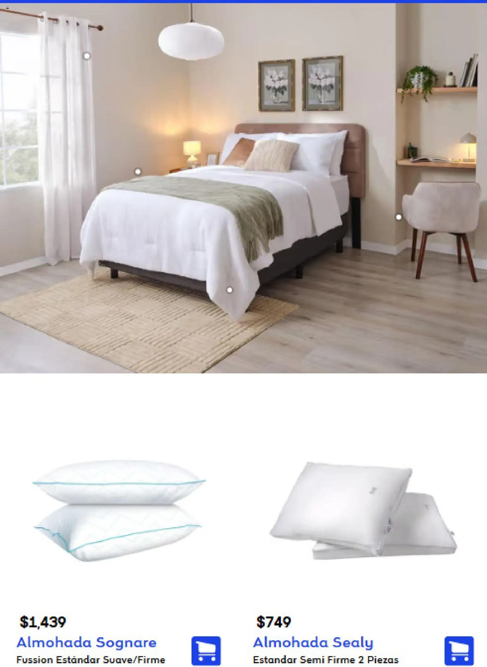 Coppel catálogo │ válido desde el 01/09/2026 | Página: 39 | Productos: Almohada