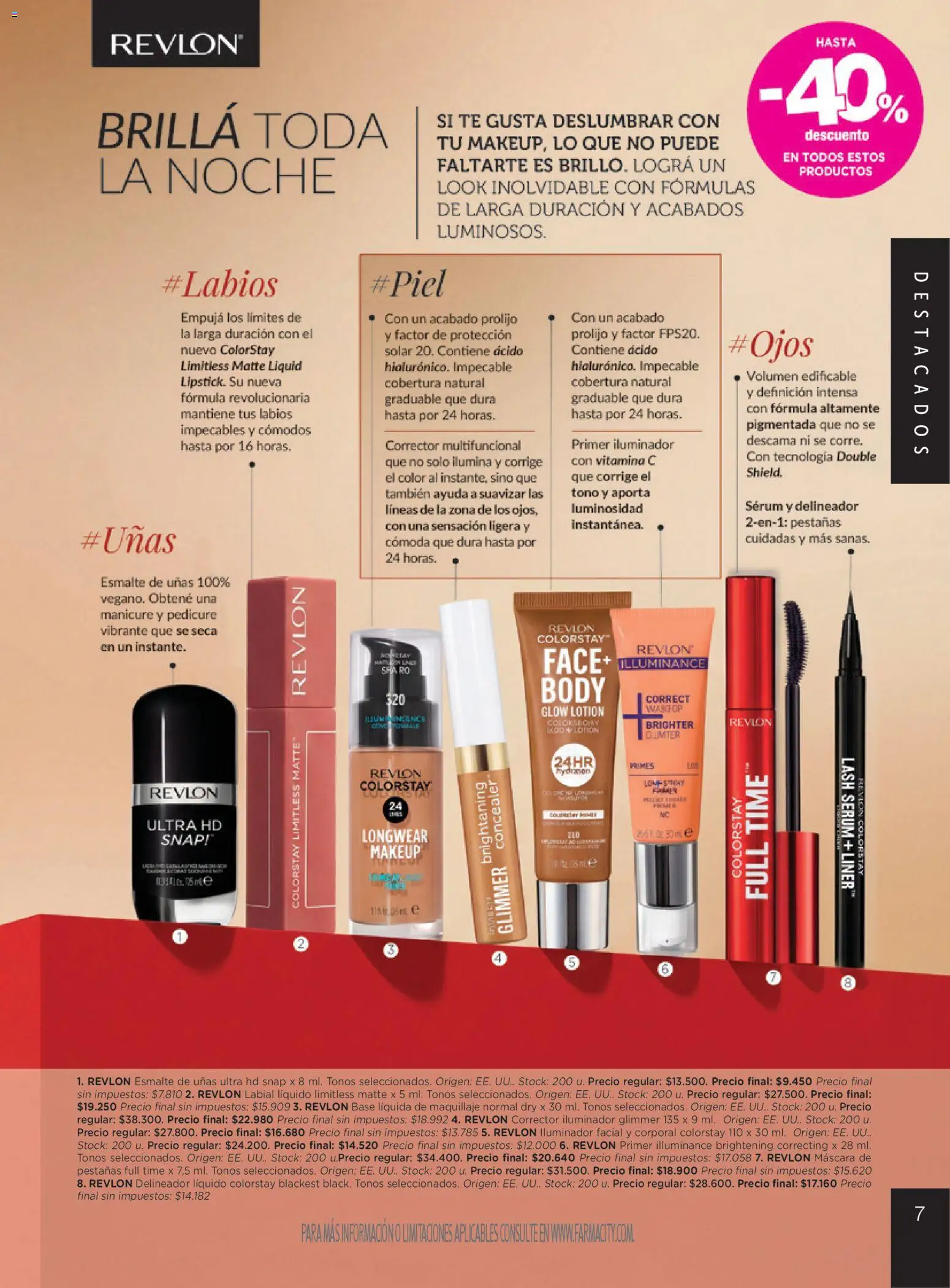 Farmacity catálogo │ válido desde el 09.04.2026 | Página: 7 | Productos: Body, Maquillaje, Máscara, Mascara de pestañas