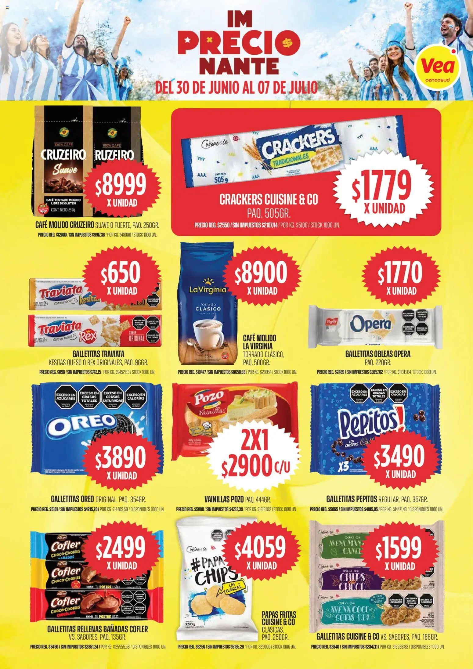 Vea -  Cuyo y Patagonia │ válido desde el 30/06/2026 | Página: 3 | Productos: Avena, Queso, Café, Chocolate
