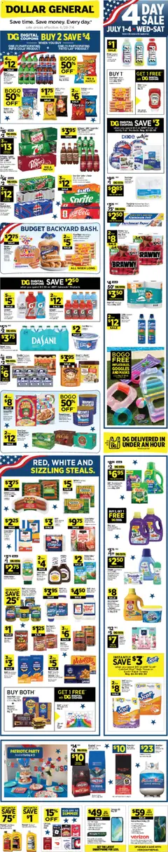 Preview of Dollar General weekly ads valid from 06/28/2026