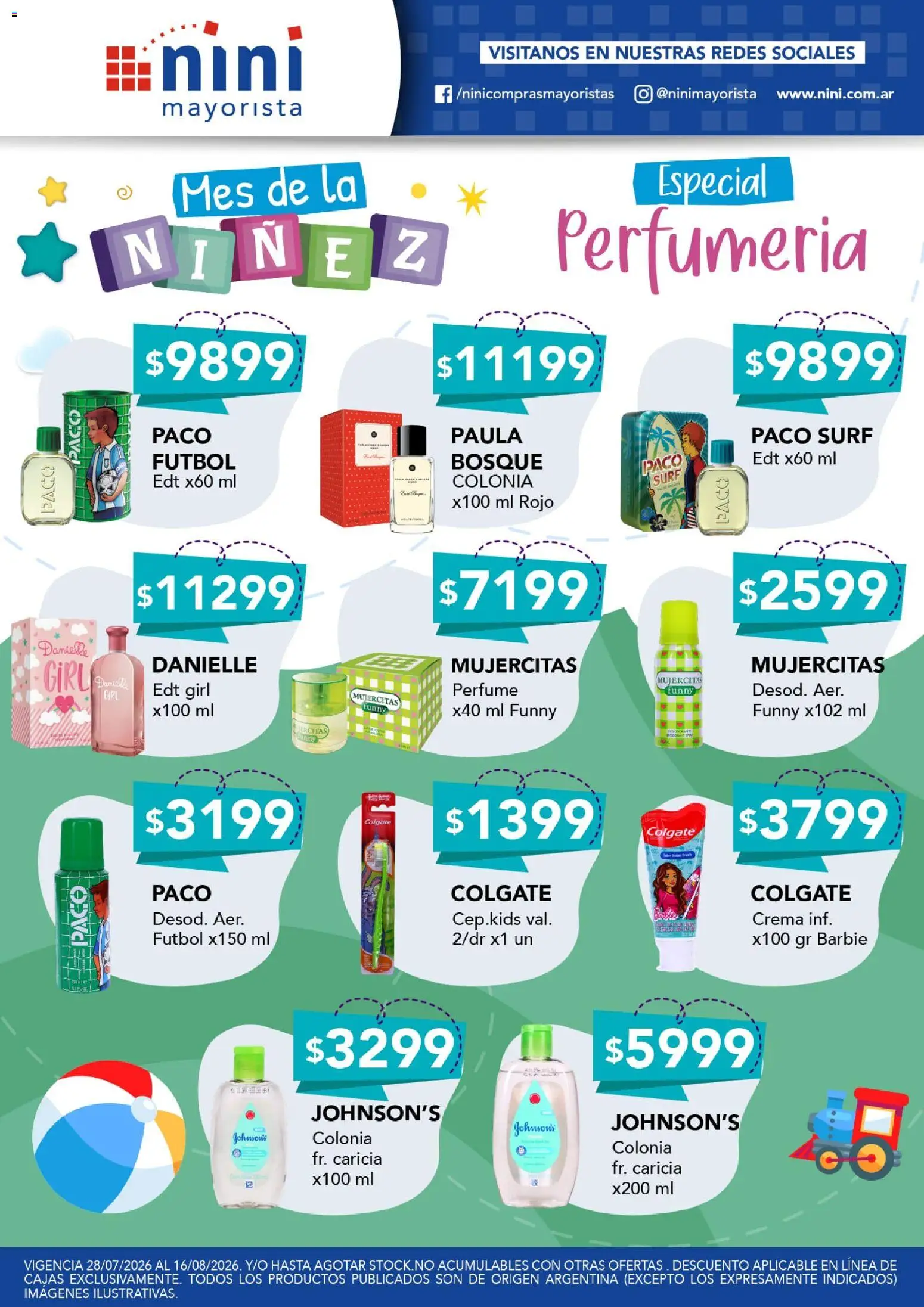 NINI Mayorista Mes de la niňez │ válido desde el 28/07/2026 | Página: 4 | Productos: Perfume, Crema