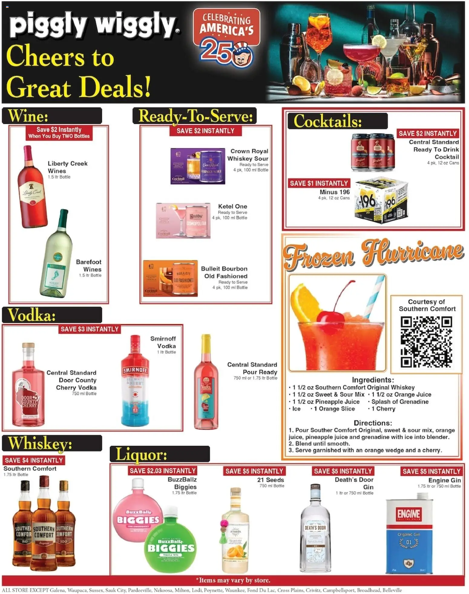 Piggly Wiggly Weekly Ad - valid from 07/08/2026 | Page: 11 | Products: Juice, Wine, Pineapple, Vodka