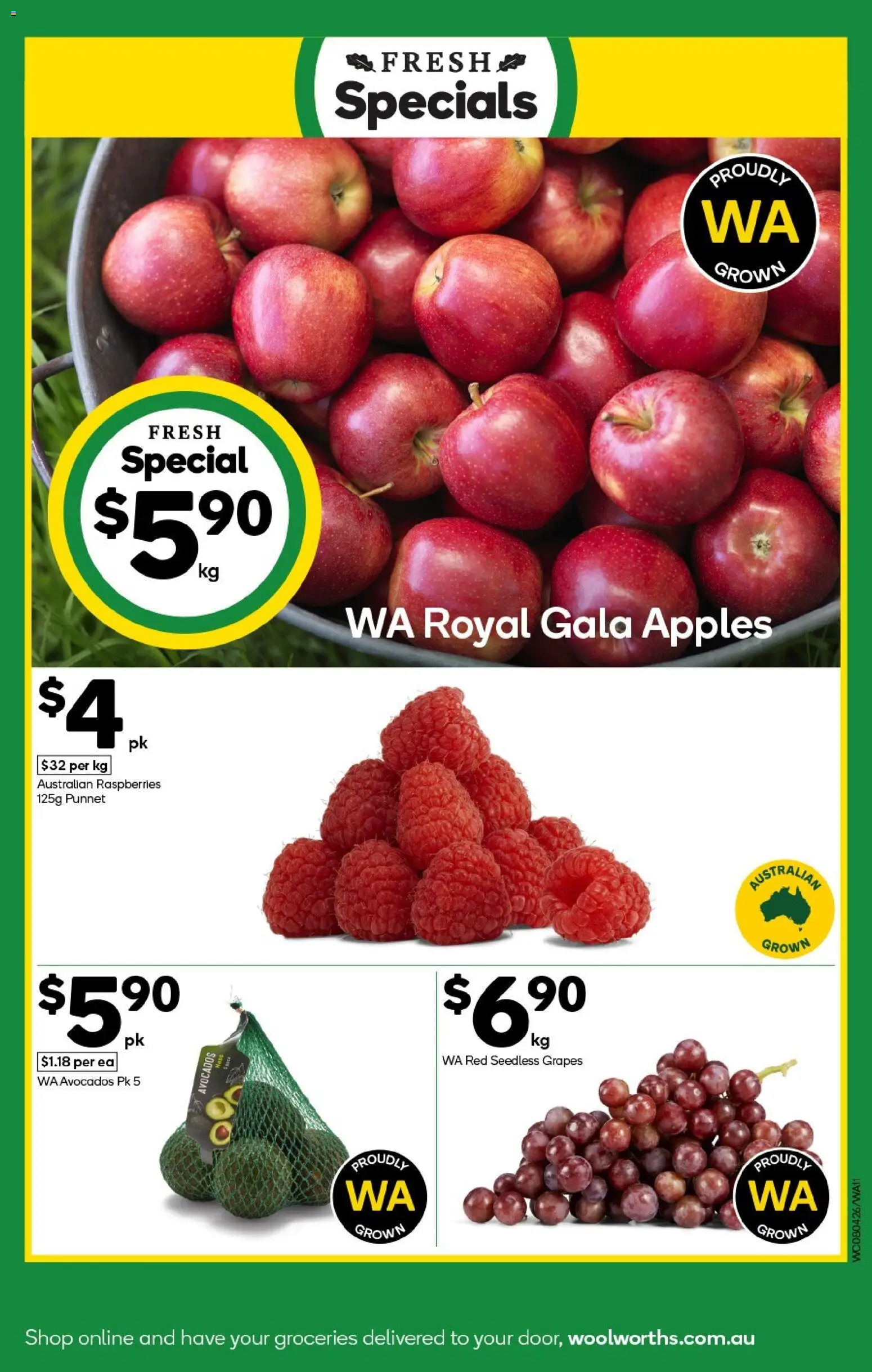 Woolworths catalogue - valid from 08.04.2026 | Page: 11 | Products: Apples, Grapes