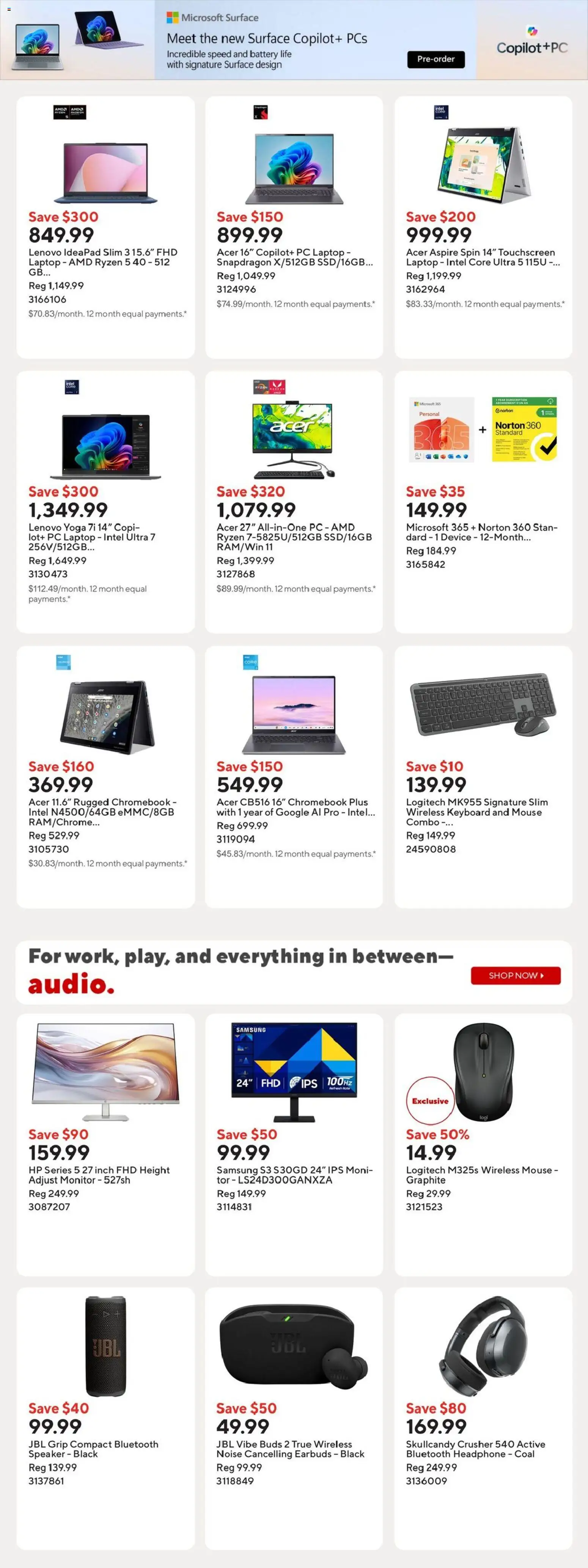 Staples flyer valid from 05.06.2026 | Page: 8 | Products: Monitor, PC, Keyboard, Battery