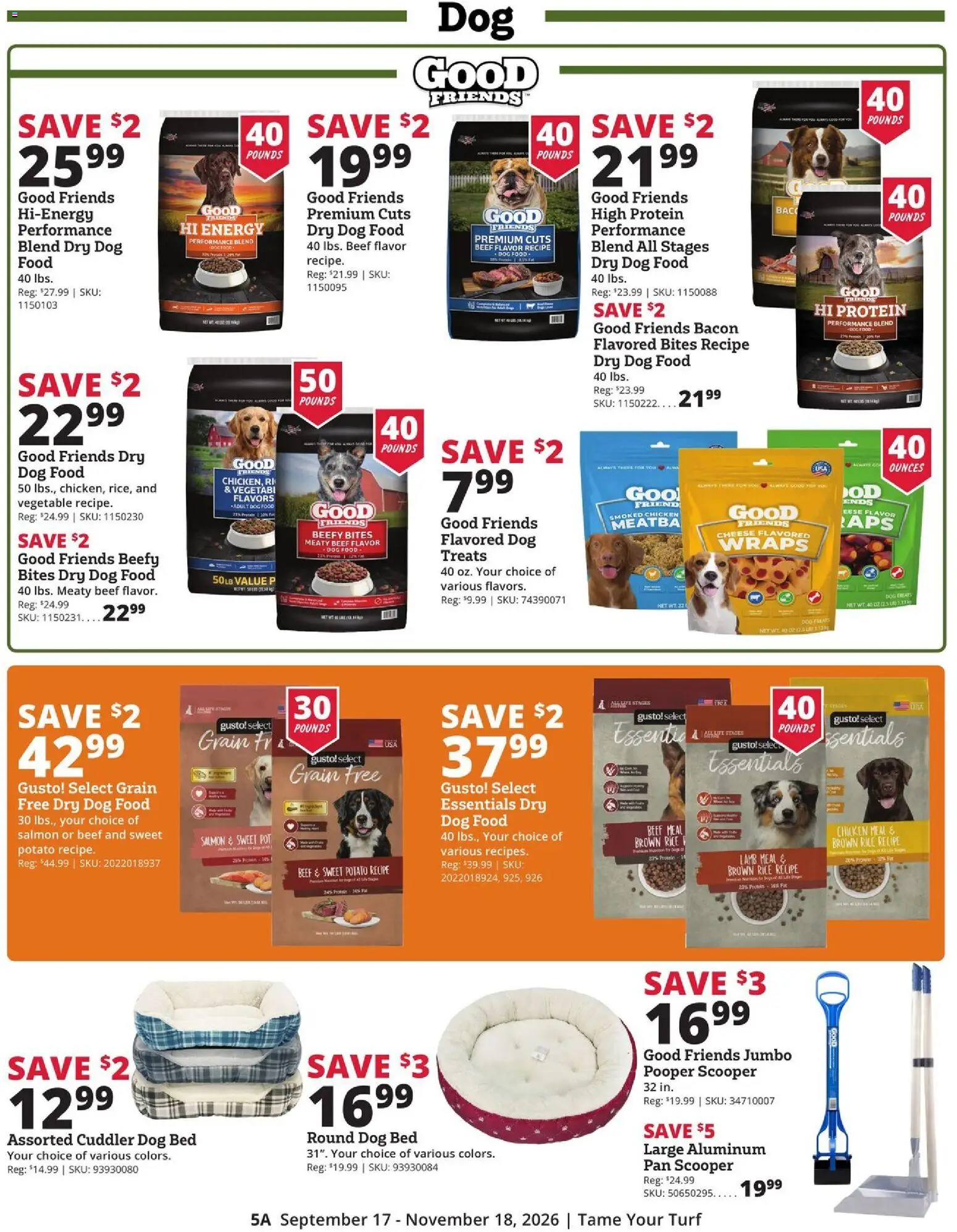Rural King Ad - valid from 09/17/2026 | Page: 5 | Products: Bed, Pan, Rice, Salmon