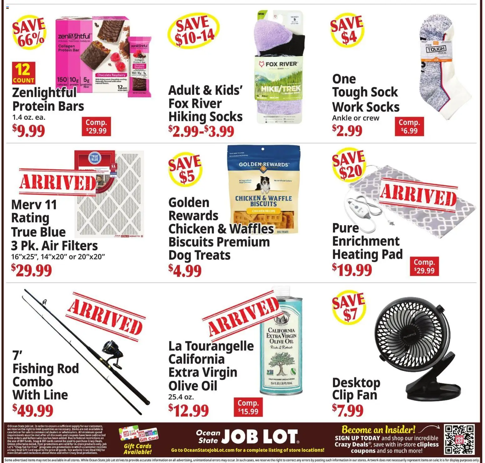 Ocean State Job Lot Coming Attractions - MA - valid from 10/01/2026 | Page: 6 | Products: Chocolate, Protein bar, Socks, Case