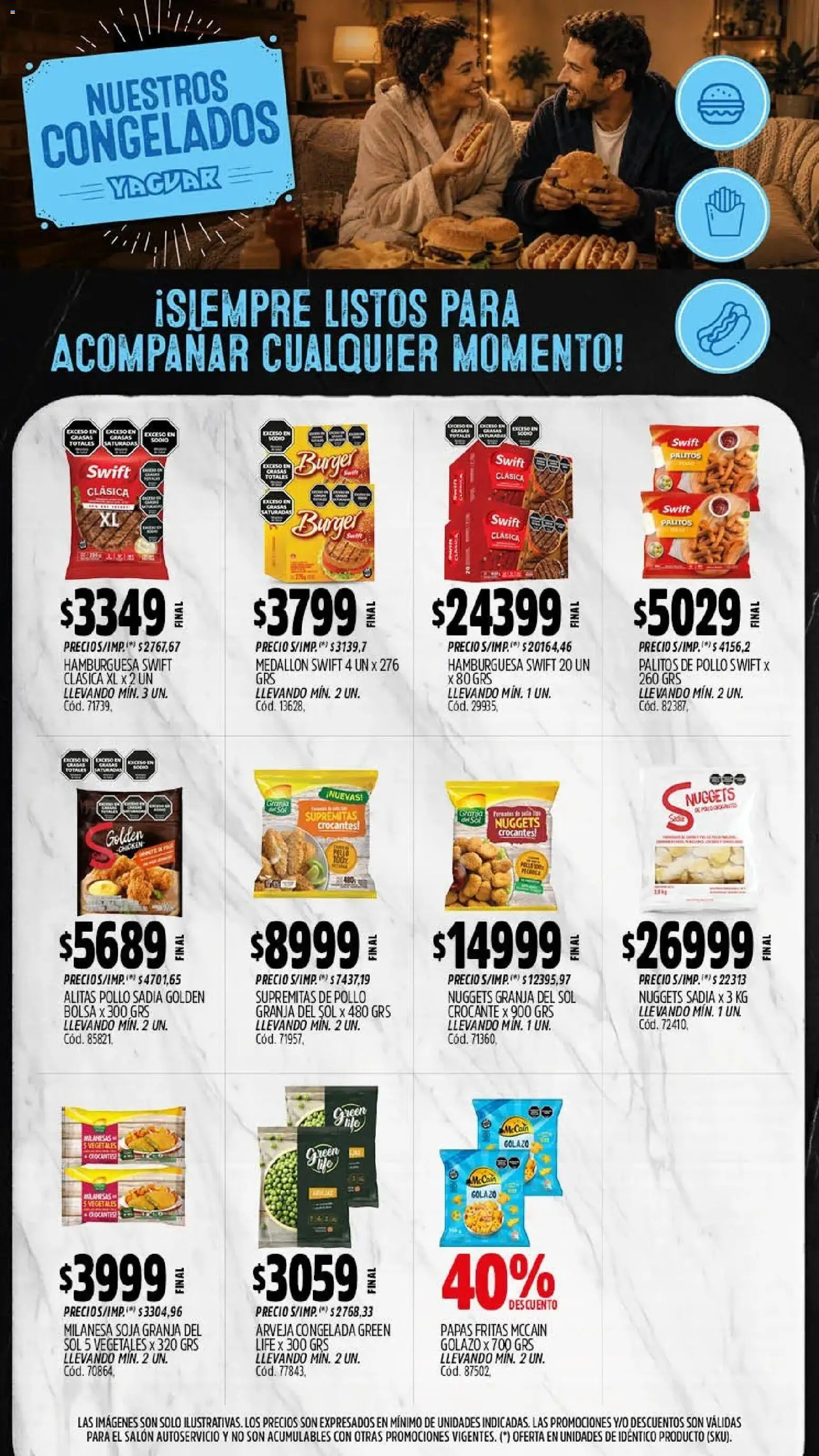 Yaguar - Oferta Semanal Mendoza │ válido desde el 21/09/2026 | Página: 10 | Productos: Milanesas, Milanesa, Papas, Papas fritas