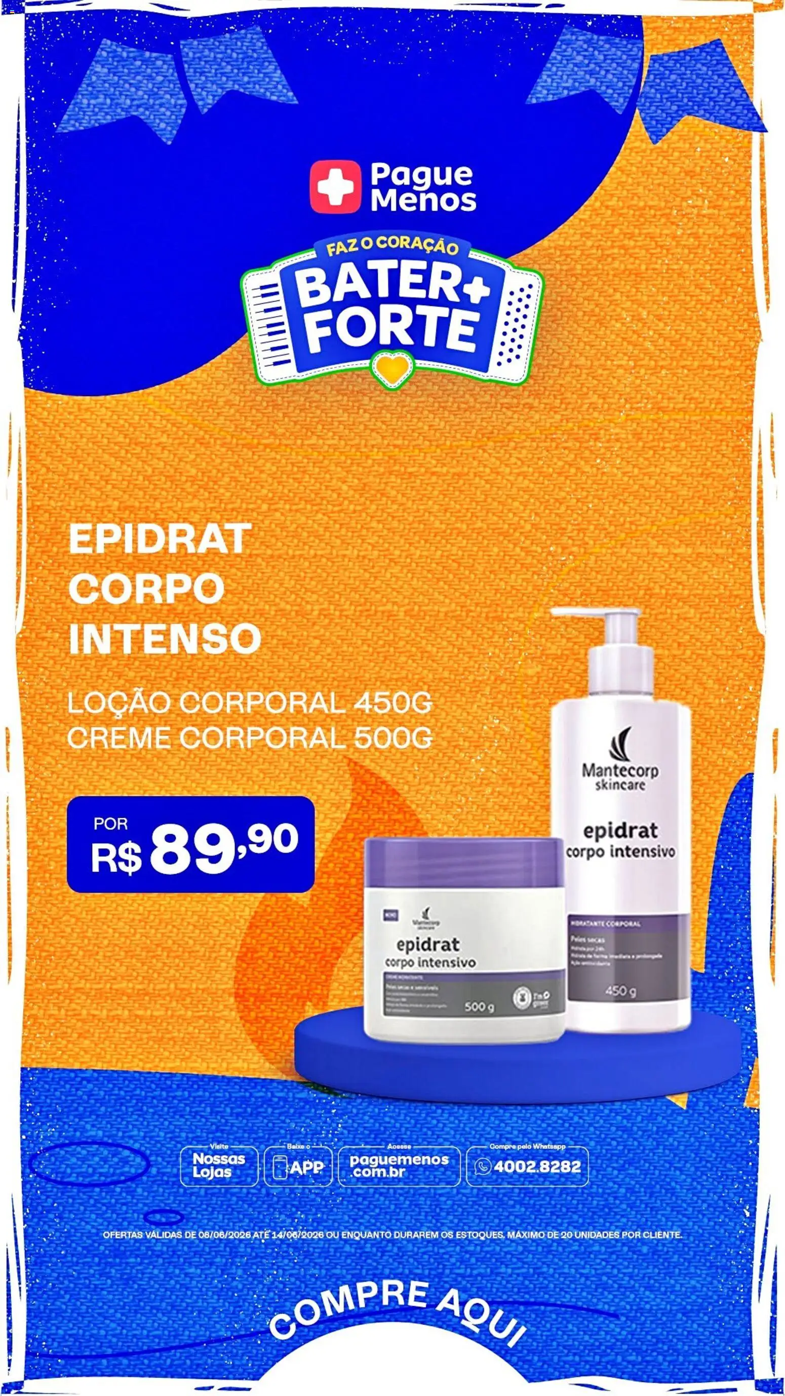 Pague Menos Folheto - válido de 08.06.2026 | Página: 2 | Produtos: Creme corporal, Creme