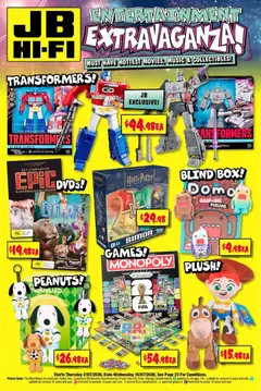 Preview of JB Hi-Fi Entertainment Extravaganza - valid from 02/07/2026