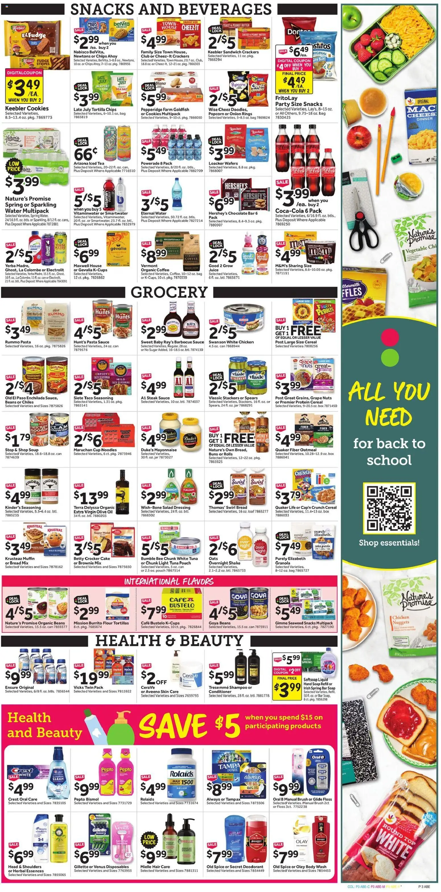 Stop & Shop Weekly Circular - CT - valid from 08/21/2026 | Page: 6 | Products: Deodorant, Salt, Extra virgin olive oil, Beans