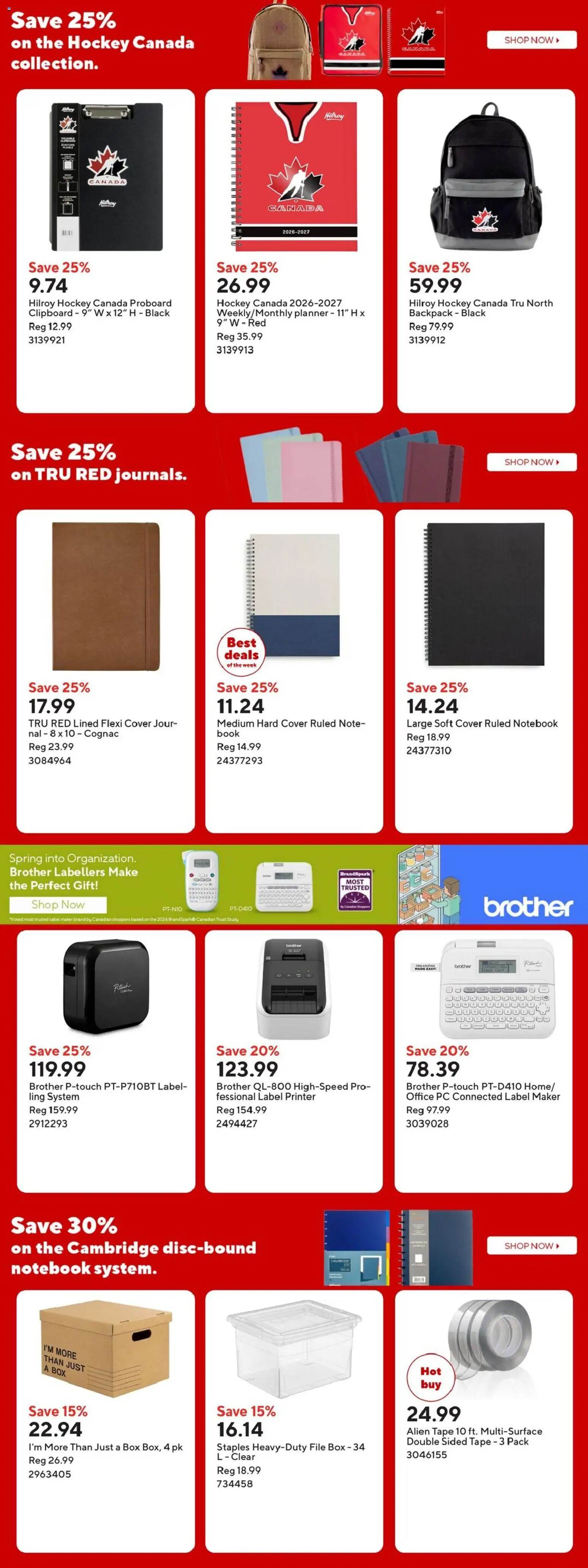 Staples flyer valid from 08.05.2026 | Page: 13 | Products: Notebook, PC, Printer, Box