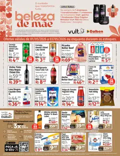 Supermercado Dalben - Ofertas da semana - Pré-Visualização do folheto da loja Supermercado Dalben, válido de 01.05.2026 | Página: 1 | Produtos: Whisky, Picanha, Queijo, Amaciante