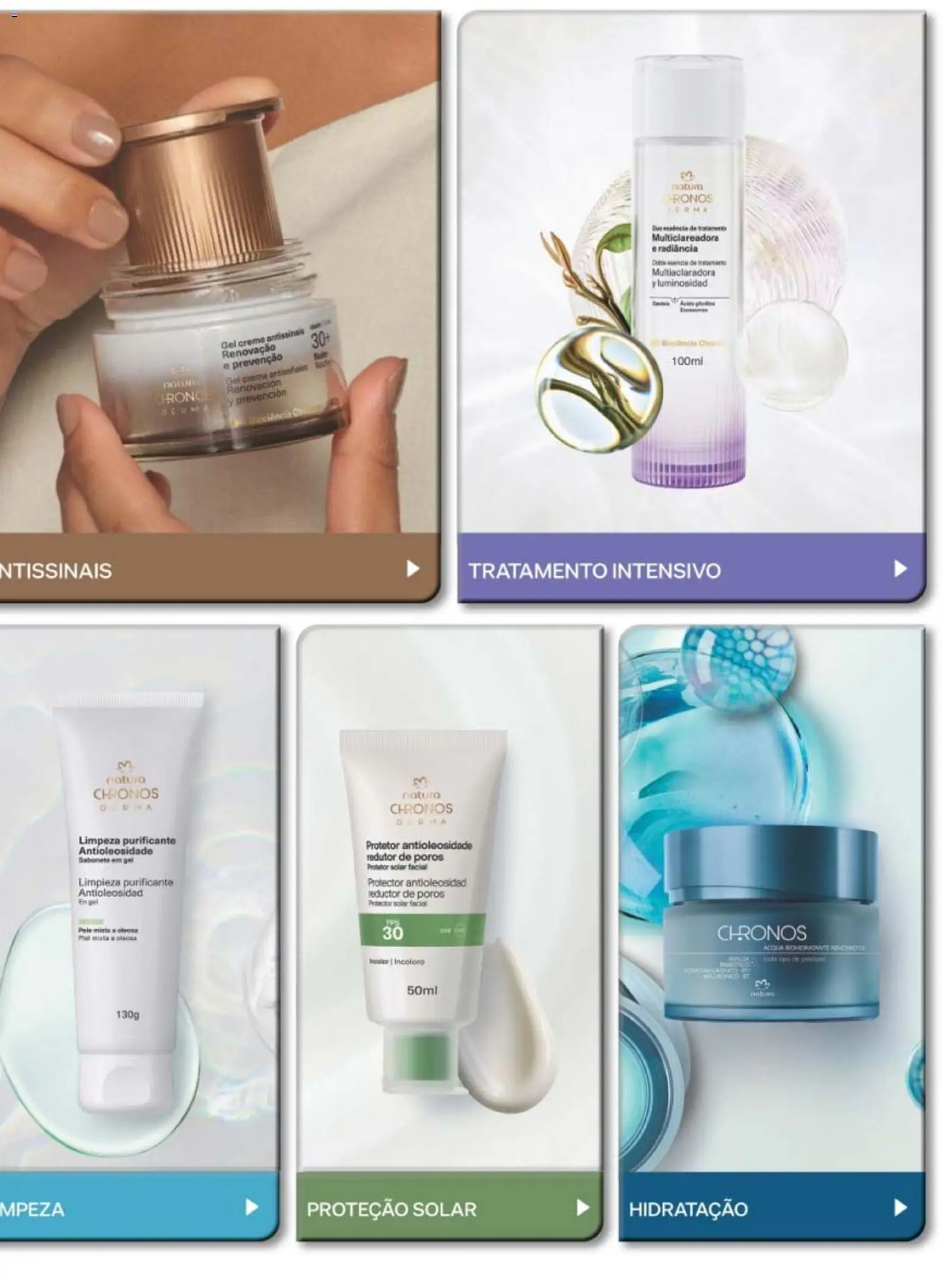 Natura Folheto - válido de 10/08/2026 | Página: 87 | Produtos: Protetor solar, Creme, Sabonete, Protetor solar facial