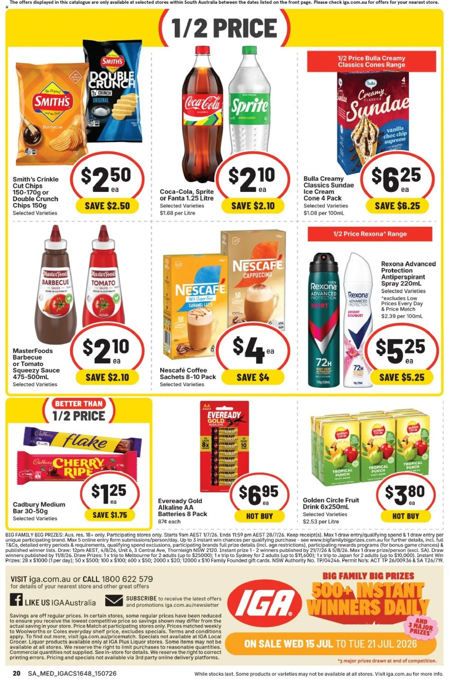 IGA catalogue - valid from 15/07/2026 | Page: 16 | Products: Chicken, Dog food, Razors, Tablets