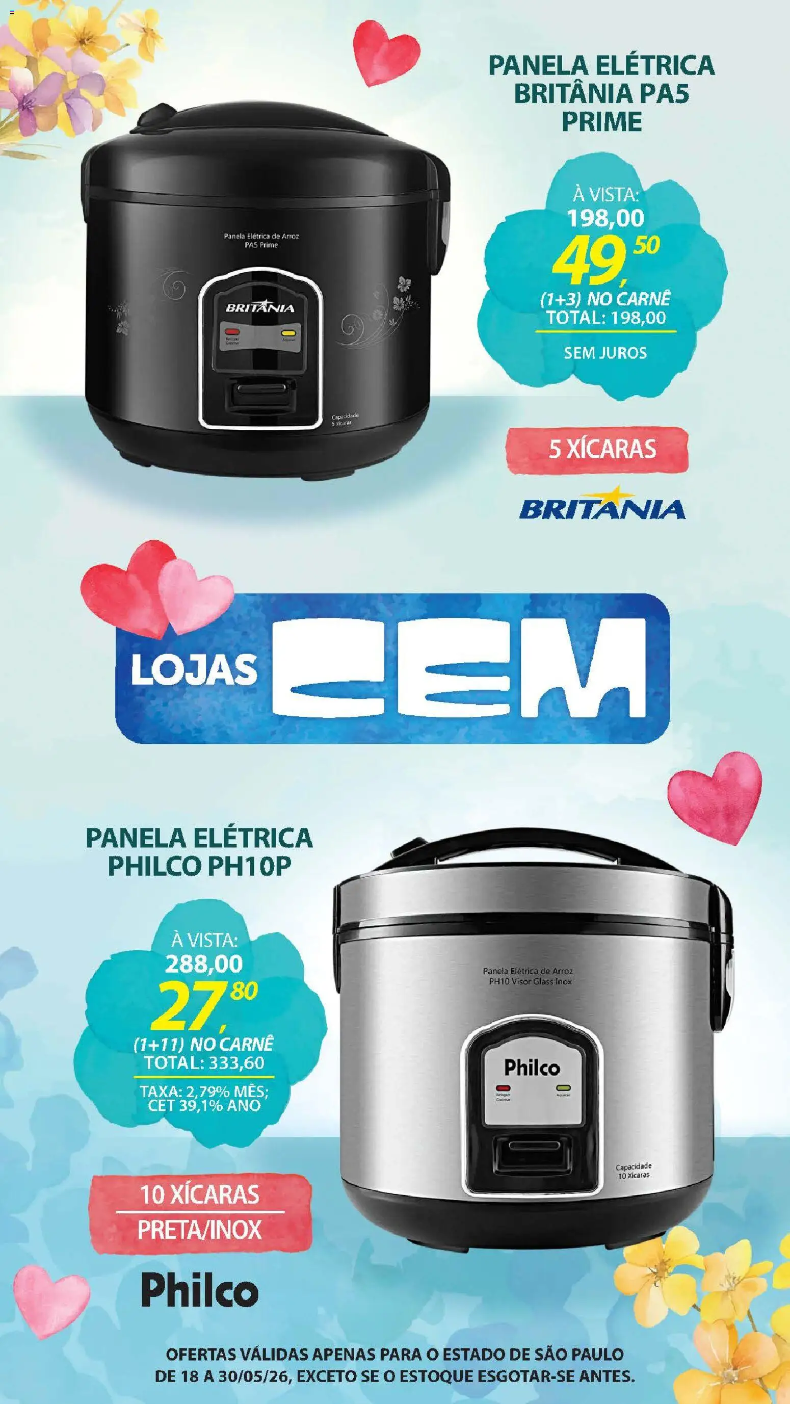 Lojas Cem - Ofertas atuais de 18/05/2026 ? Não perca as melhores promoções! | Brasil