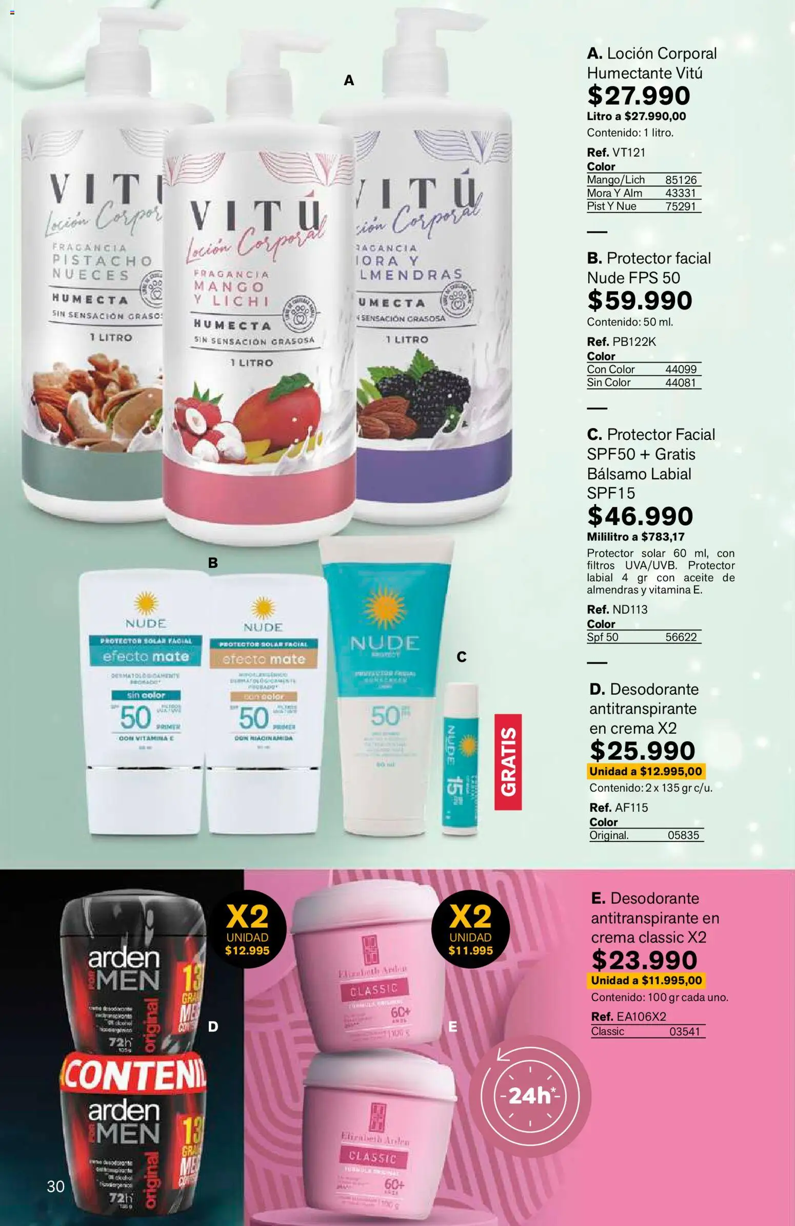 Leonisa revista - valida desde el 15/07/2026 | Página: 30 | Productos: Bálsamo, Fragancia, Mora, Protector solar