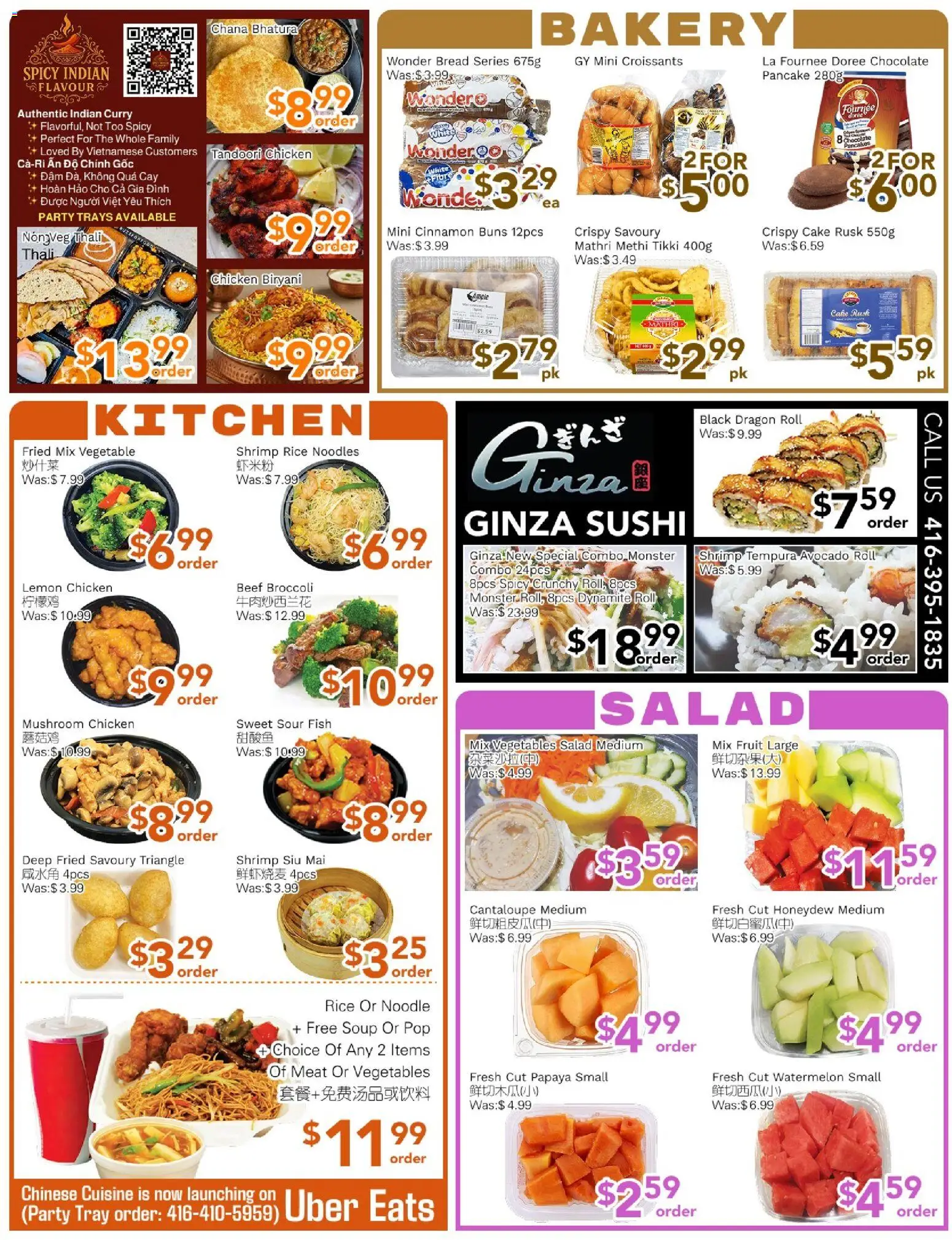 Ample Food Market flyer valid from 10.04.2026 | Page: 2 | Products: Fish, Noodles, Beef, Bakery