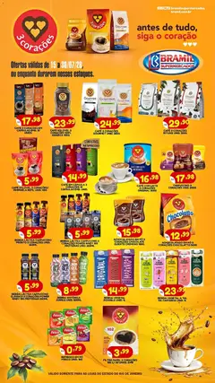 Bramil Supermercados ofertas 3 corações - Pré-Visualização do folheto da loja Bramil Supermercados, válido de 15/07/2026