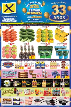 X Supermercados ofertas Feirão  Mooca - Pré-Visualização do folheto da loja X Supermercados, válido de 28/10/2026