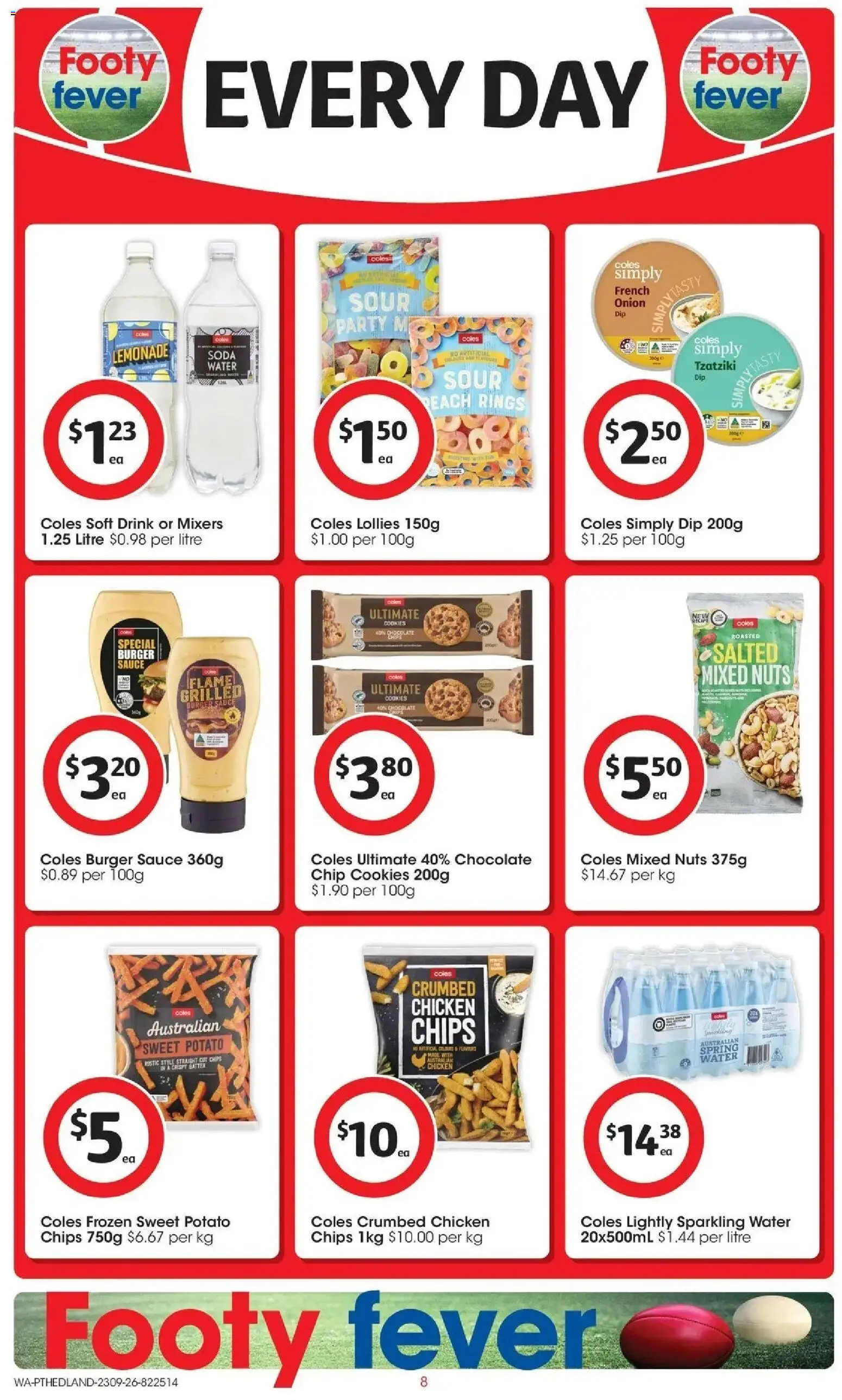 ﻿Coles catalogue valid from 23/09/2026 > Online Australia | Page: 8 | Products: Chocolate, Chicken, Lemonade, Cookies