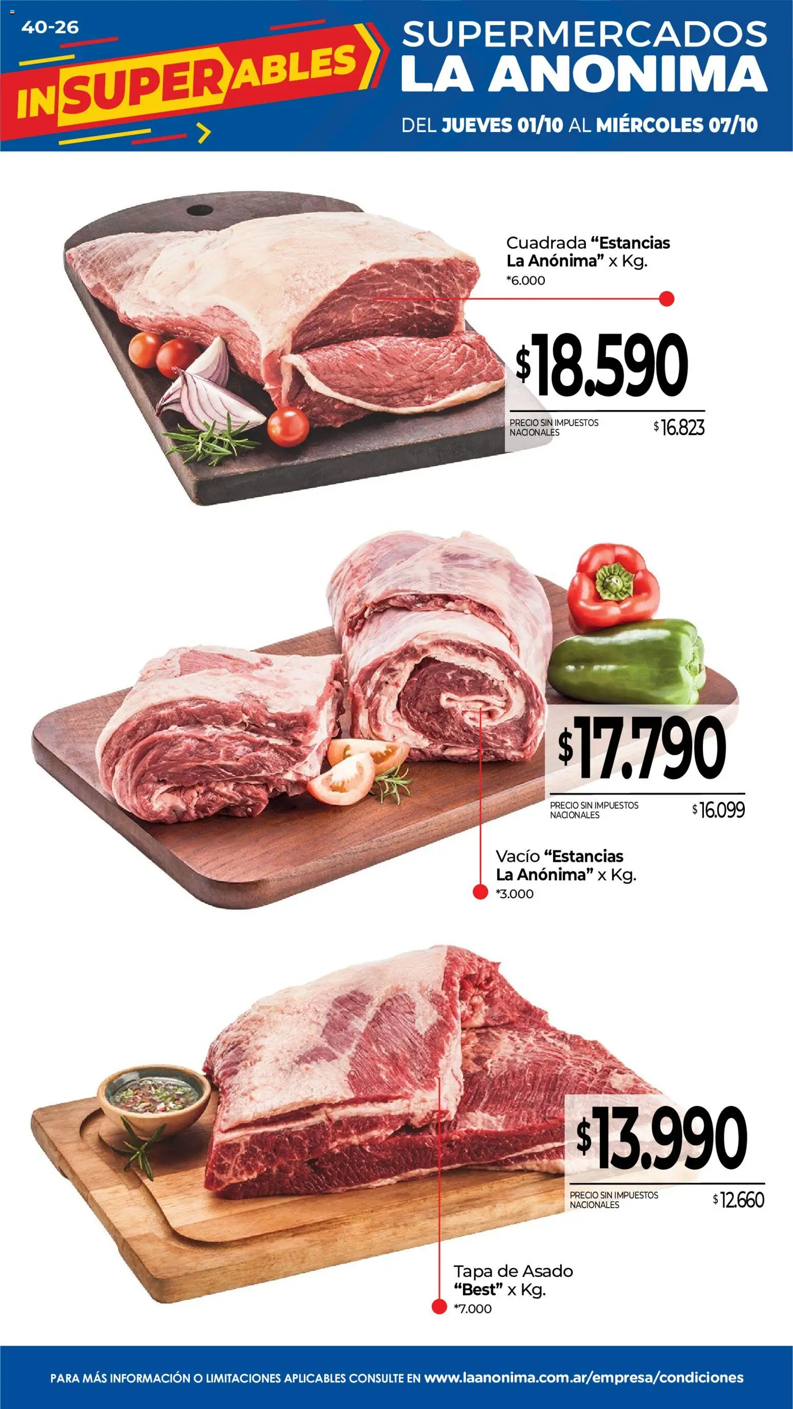 La Anonima - Frescos │ válido desde el 01/10/2026 | Página: 1