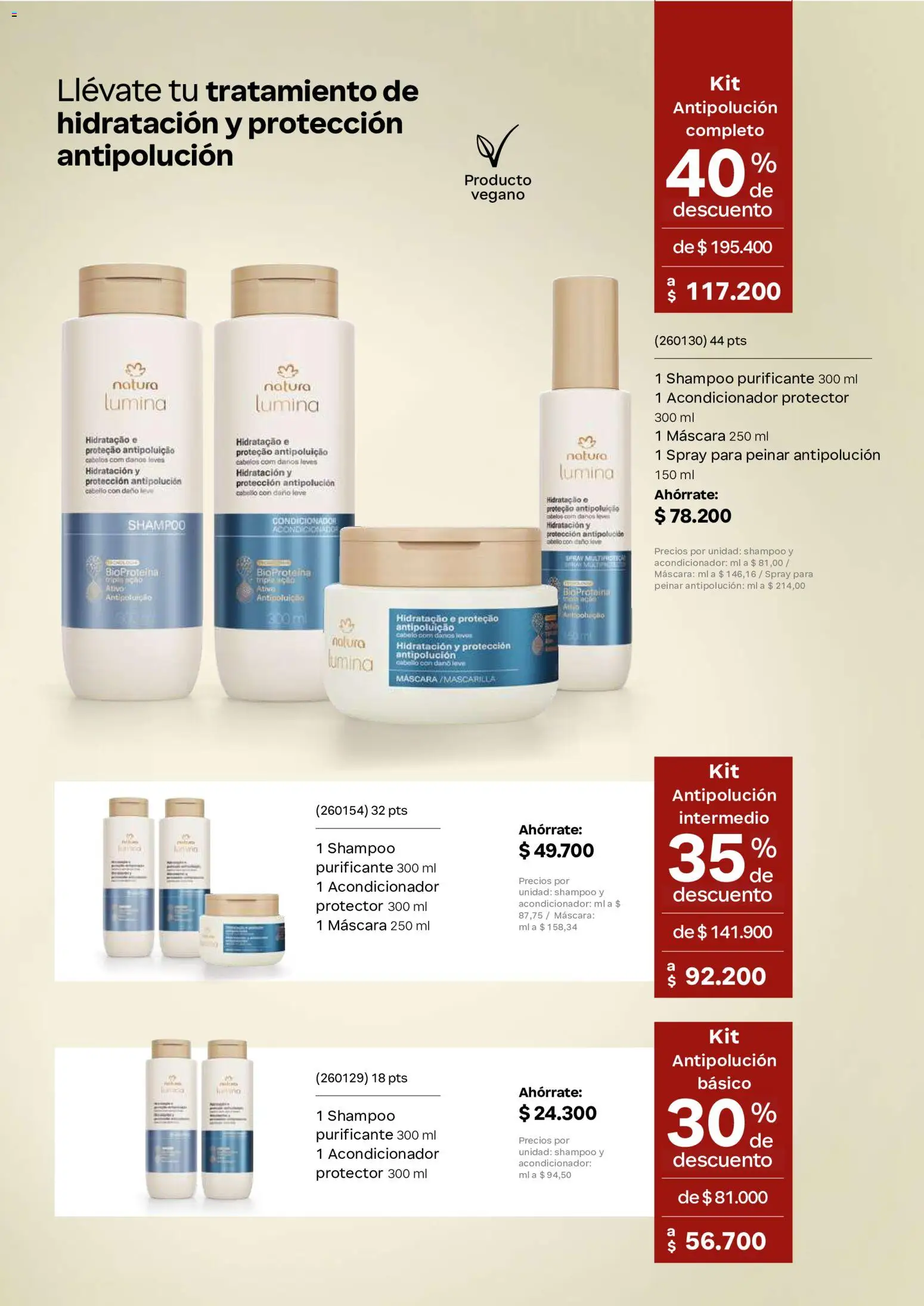 Natura revista - valida desde el 22/07/2026 | Página: 144 | Productos: Shampoo, Mascarilla, Máscara, Acondicionador