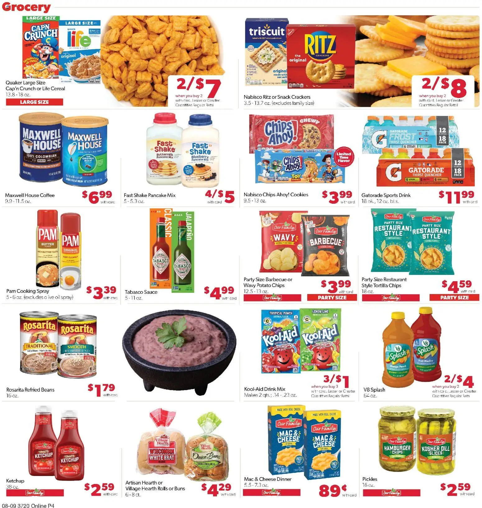 Family Fare Weekly Ad - NE - valid from 08/09/2026 | Page: 9 | Products: Crackers, Cookies, Cereal, Dill