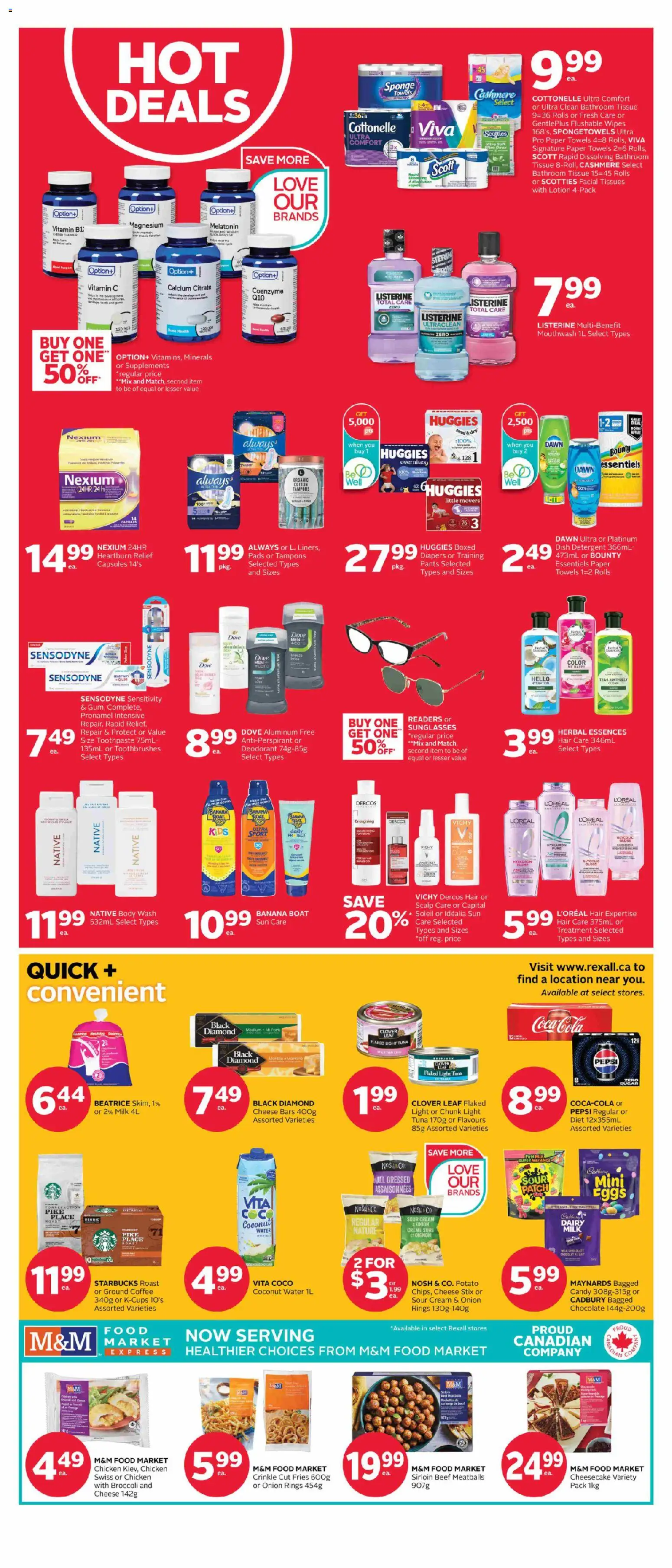 Rexall flyer valid from 22.05.2026 | Page: 4 | Products: Sour cream, Antiperspirant, Cheese, Coffee