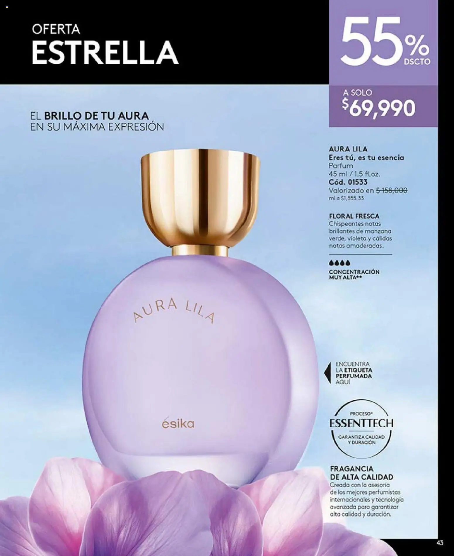 Ésika revista - valida desde el 04.05.2026 | Página: 45 | Productos: Brillo, Manzana, Fragancia