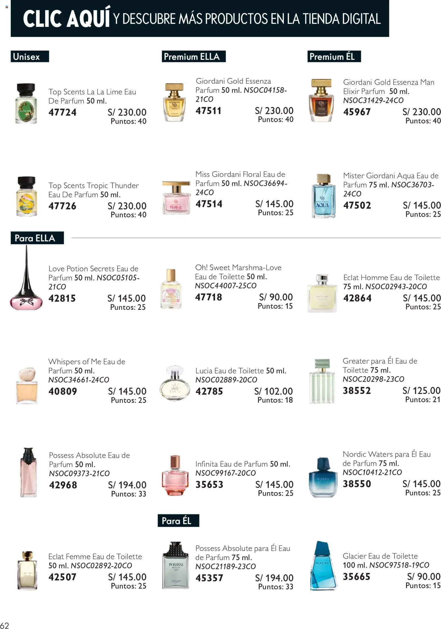 Catálogo Oriflame válido desde 24/10/2026 | Página: 62