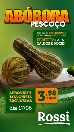 Rossi Supermercados ofertas do Dia - Pré-Visualização do folheto da loja Rossi Supermercados, válido de 17.06.2026