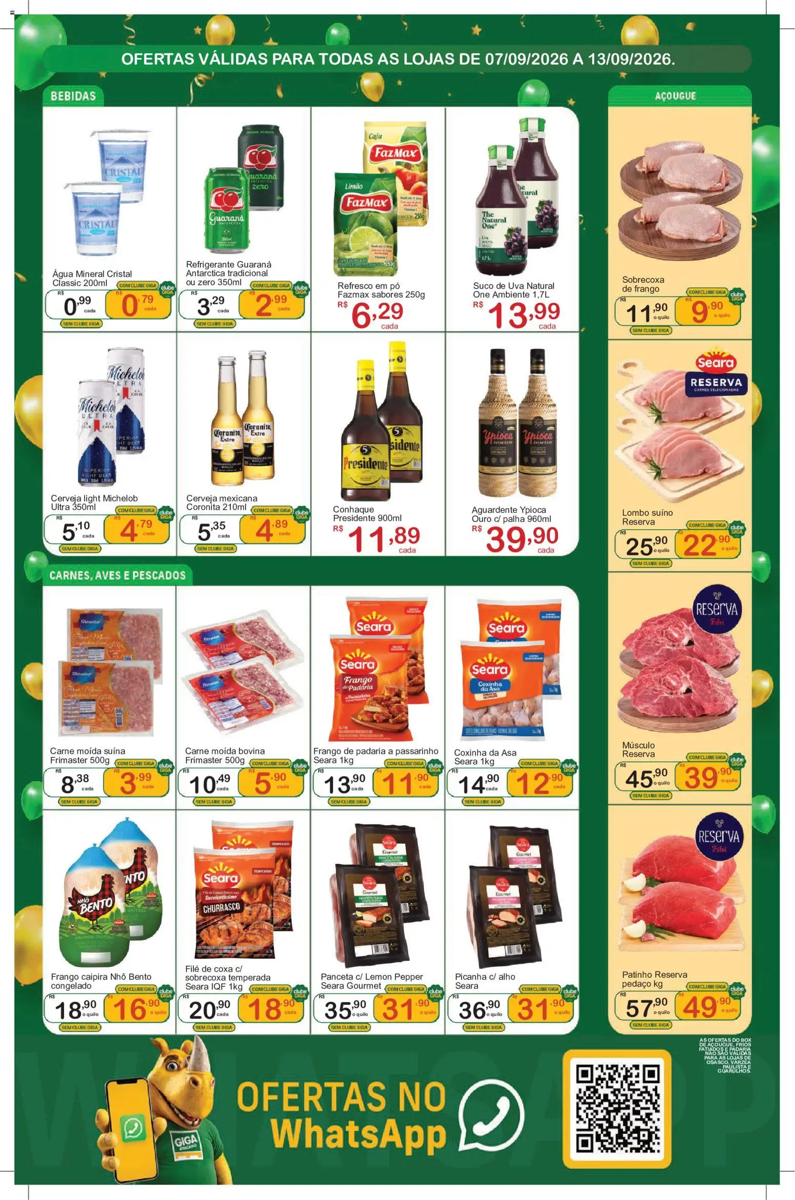 GIGA Atacado Folheto - válido de 07/09/2026 | Página: 2 | Produtos: Pó, Refresco, Conhaque, Frango
