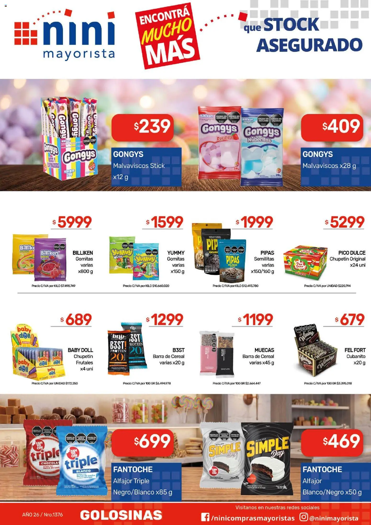 NINI Mayorista catálogo │ válido desde el 07/09/2026 | Página: 35 | Productos: Gomitas, Dulce de leche, Leche, Alfajor