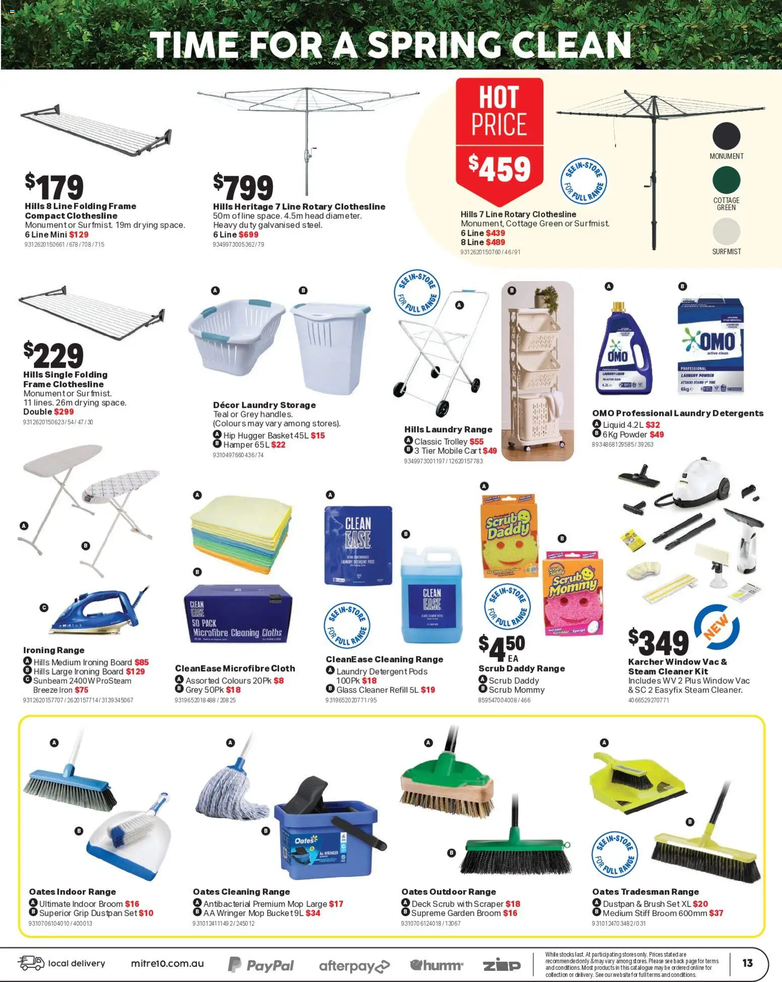 Mitre 10 catalogue - valid from 09/09/2026 | Page: 13 | Products: Cleaner, Detergent, Dustpan, Trolley